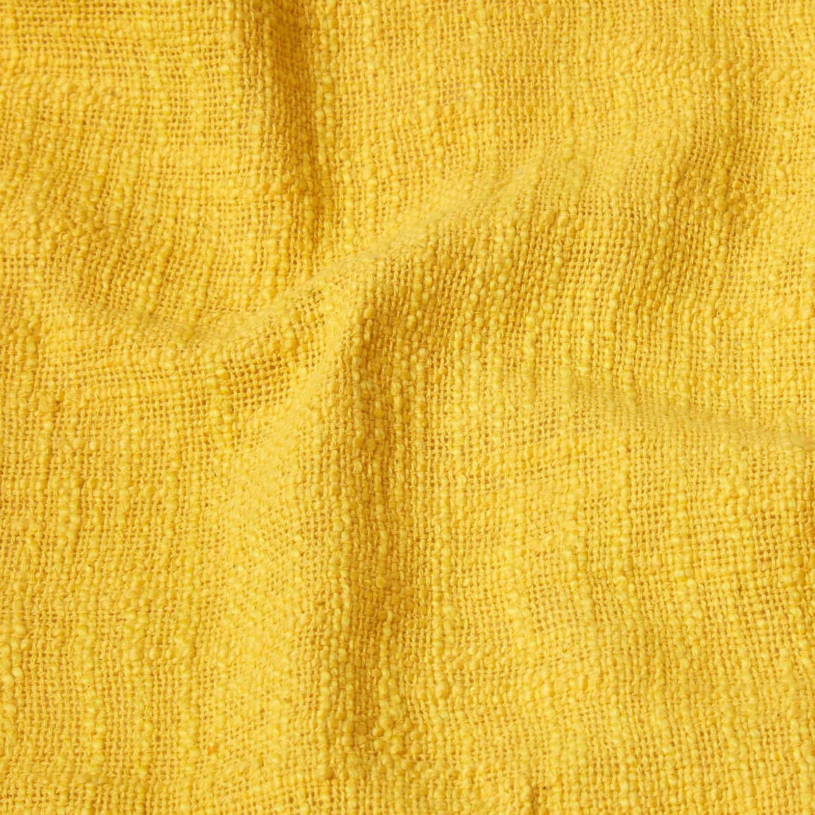 Homescapes Hand woven 100% Pure Cotton Throws for Bed or Sofa Yellow Grey Purple - Picture 50 of 54