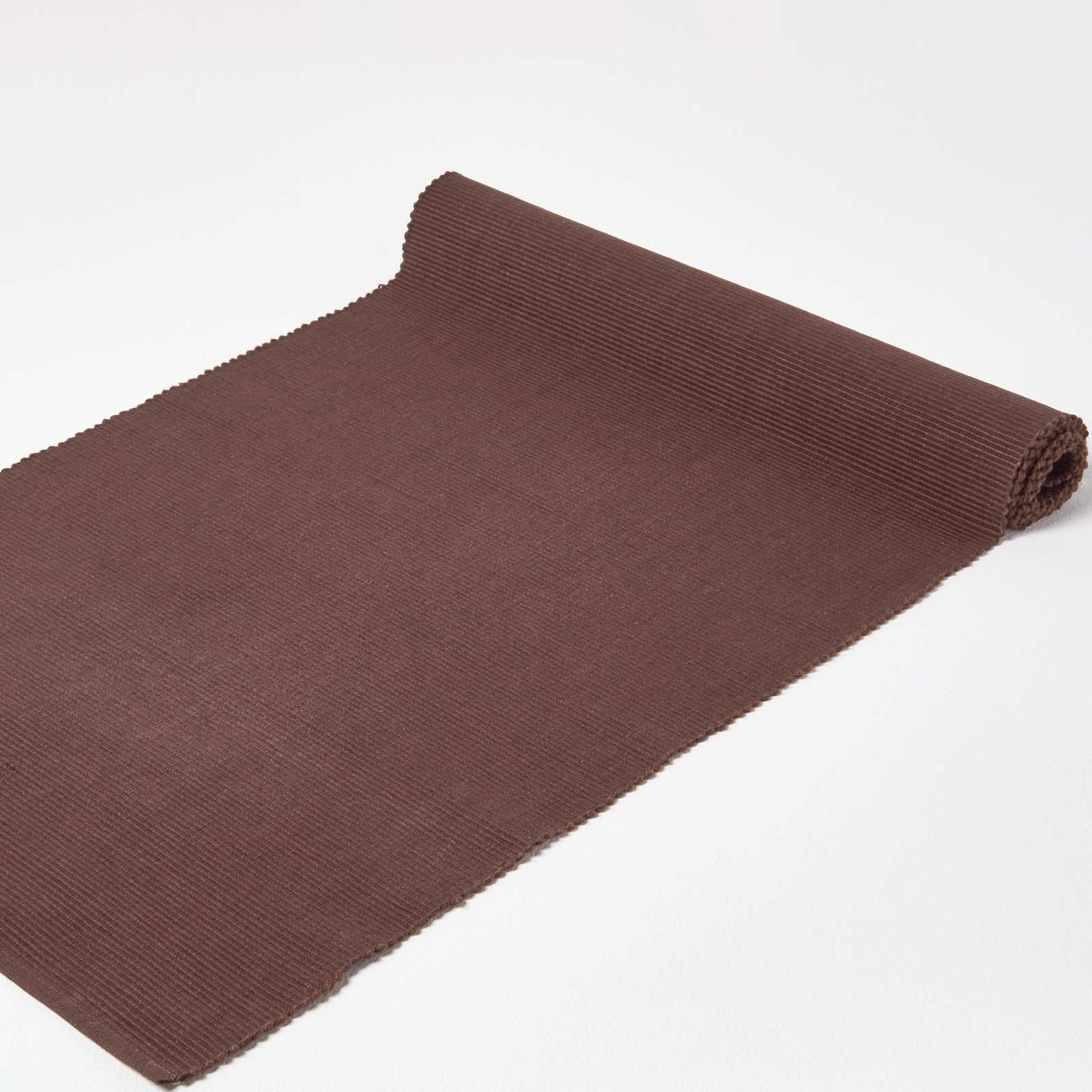 Homescapes 100 Cotton Plain Table Runners in 9 Vibrant Colours eBay