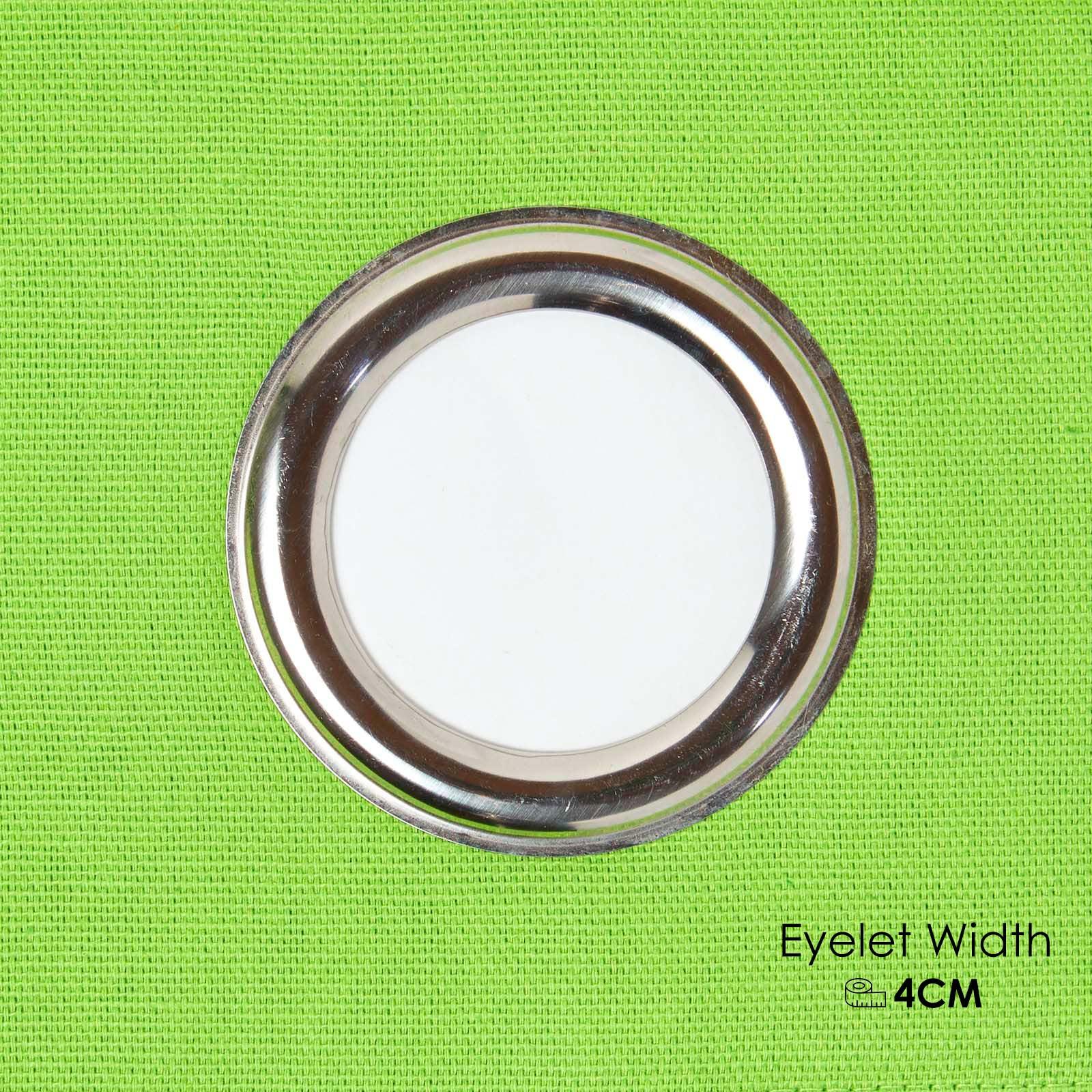 Plain Dyed Heavy Cotton Curtain Eyelet Ready Made Ring Top White, Blue, Grey - Picture 35 of 83