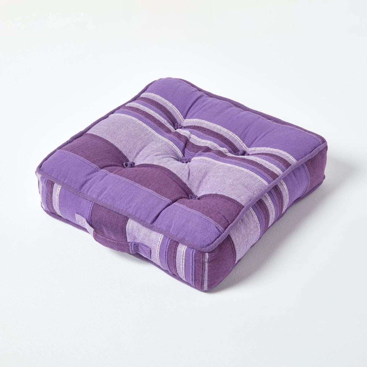 Morocco Striped Floor Cushion Outdoor Garden Dining Booster Seat Pads Square - Picture 26 of 49