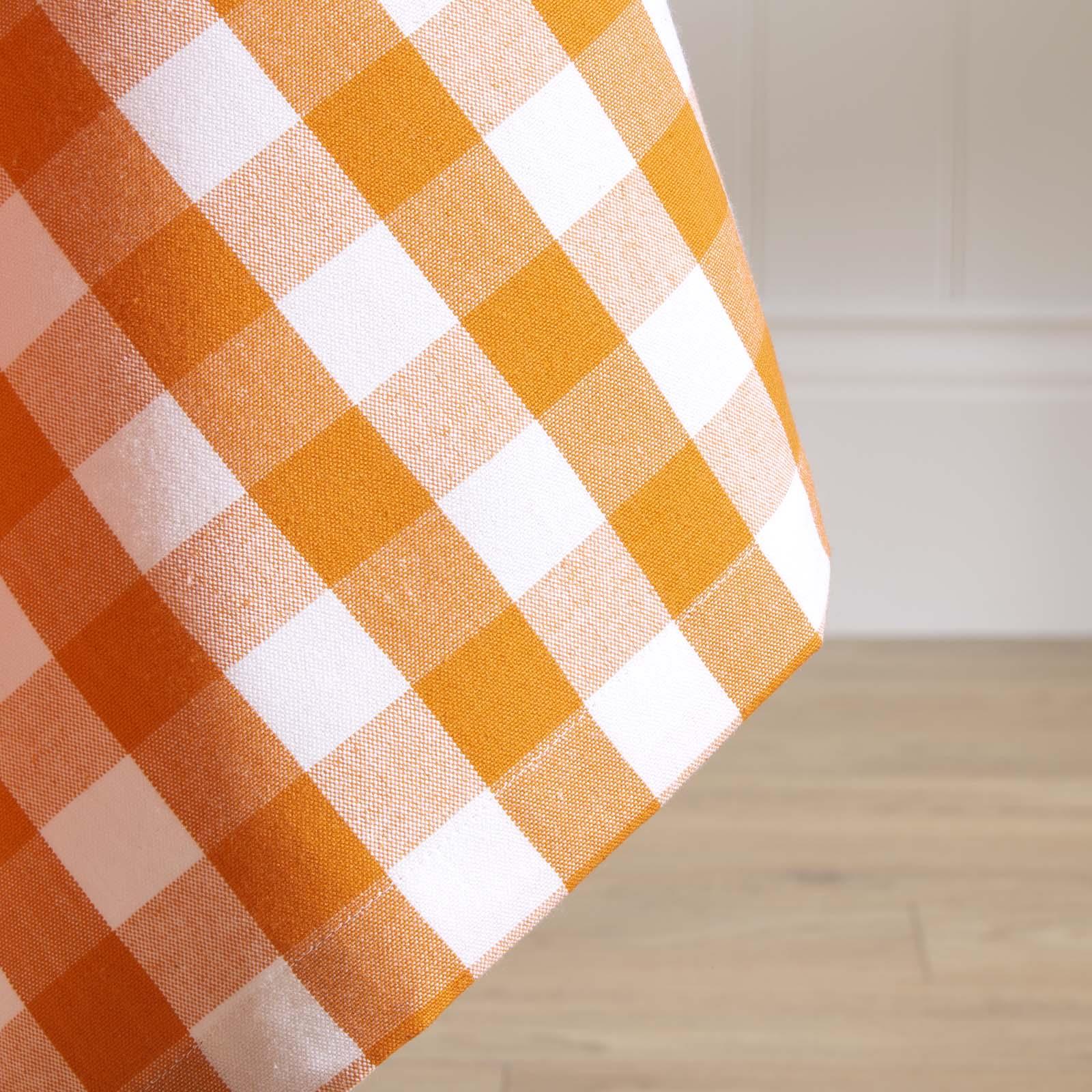 Block Check Tablecloth 100% Cotton Matching With Placemats, Napkins and Seat Pad - Picture 17 of 25