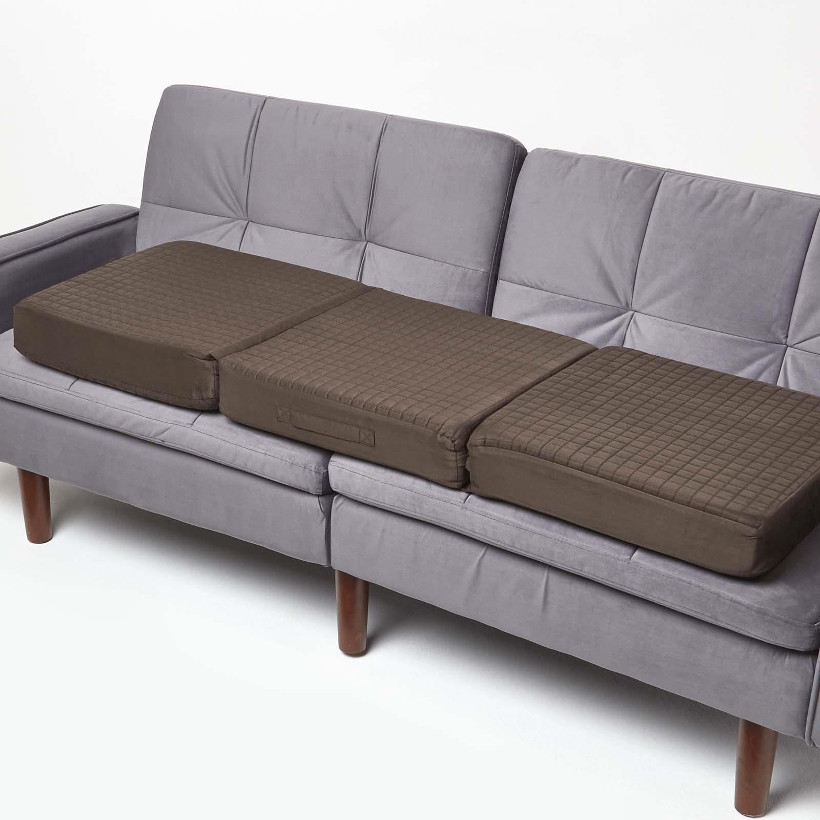 3 Seater Quilted Orthopaedic Booster Cushion Cover with Zip - Picture 38 of 50