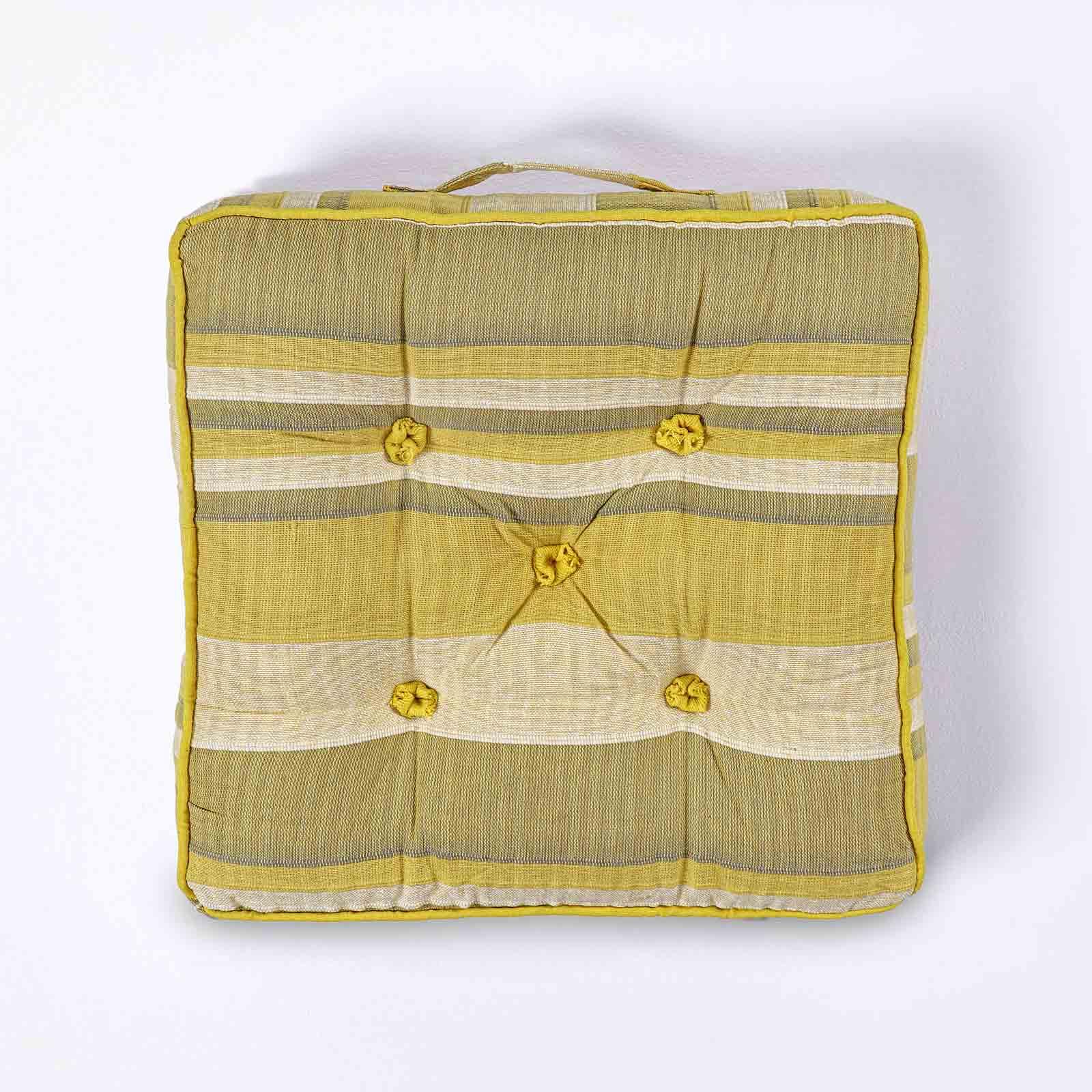 Morocco Striped Floor Cushion Outdoor Garden Dining Booster Seat Pads Square - Picture 46 of 49