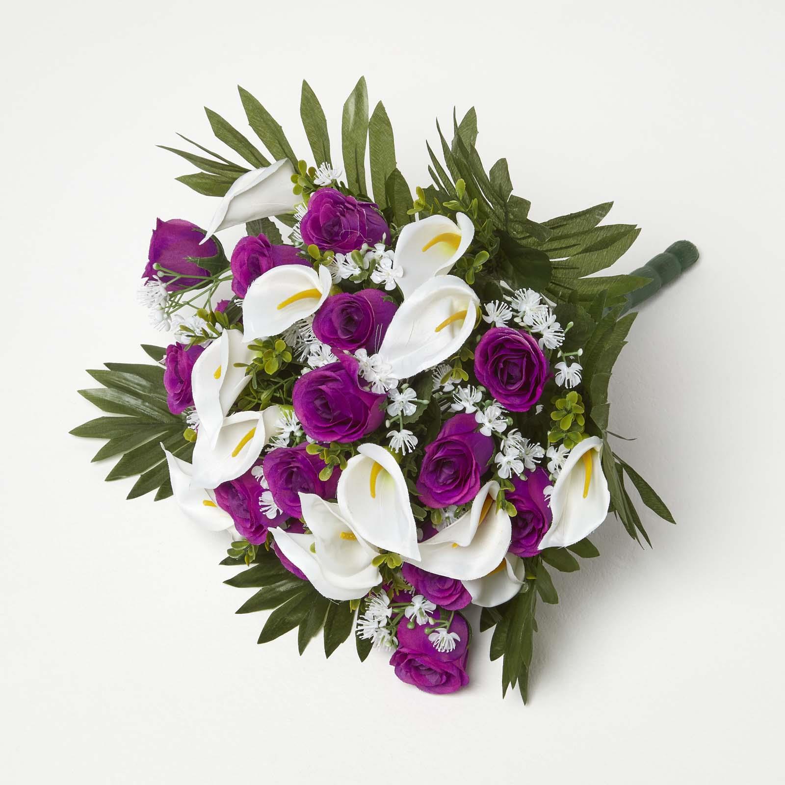 Artificial Fake Flowers Bouquet Arrangement Home Wedding Party Garden-Decor - Picture 27 of 38