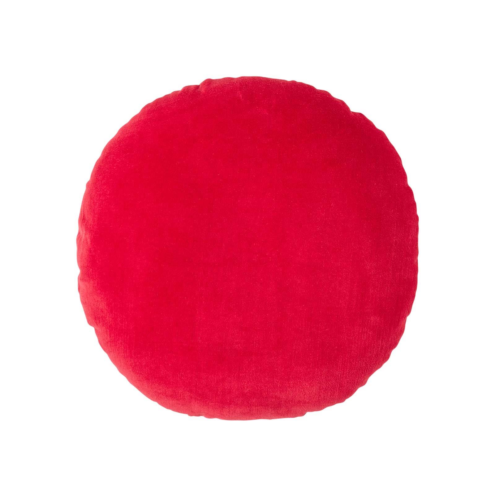 Luxury Super Soft Cotton Round Filled Plain Scatter Cushion, 40cm Diameter - Picture 24 of 26