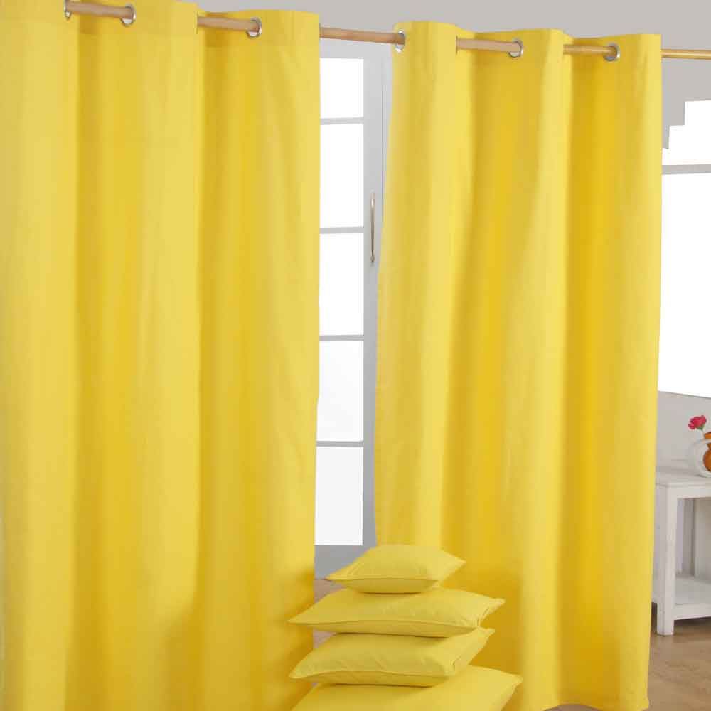Plain Dyed Heavy Cotton Curtain Eyelet Ready Made Ring Top White, Blue, Grey - Picture 80 of 83
