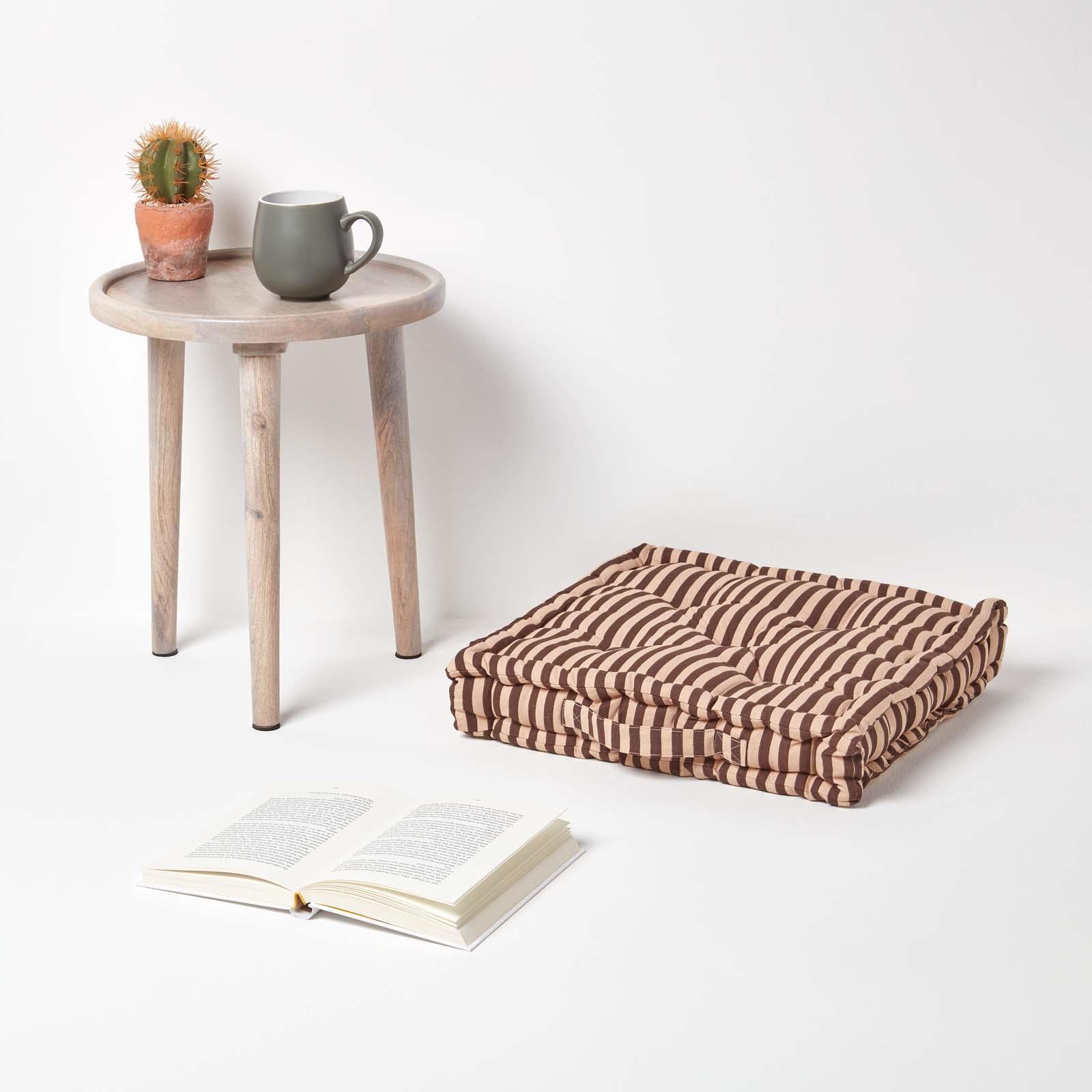 Thick & Thin Stripe Floor Cushion Seat Pad Riser Dining Chair Booster Cushion - Picture 9 of 55