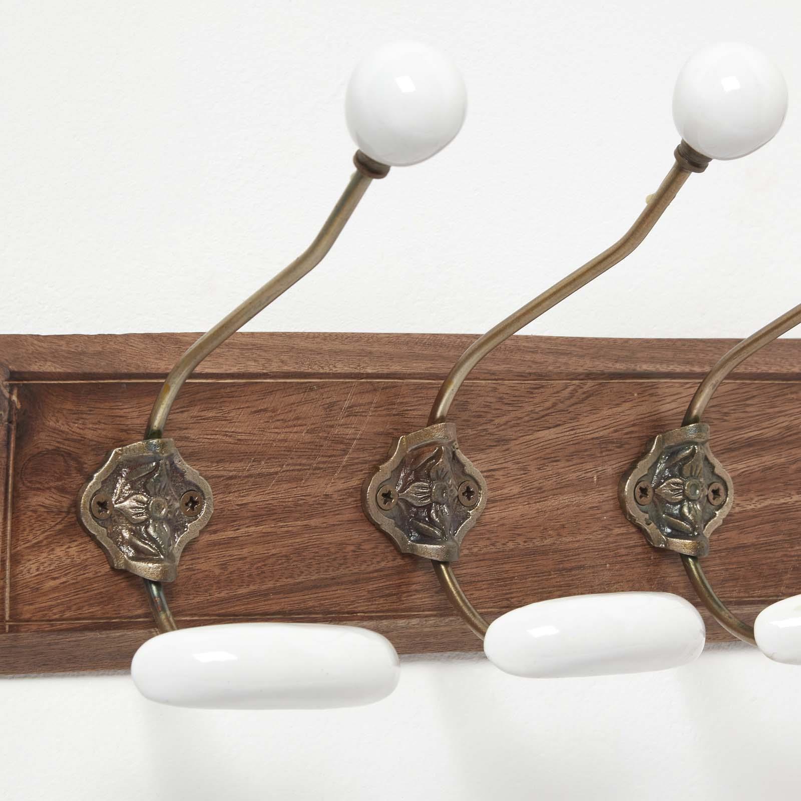 Wall Mounted Vintage style Decorative Coat Rack Hook Hangers with 2 and 4 Hooks - Picture 15 of 32