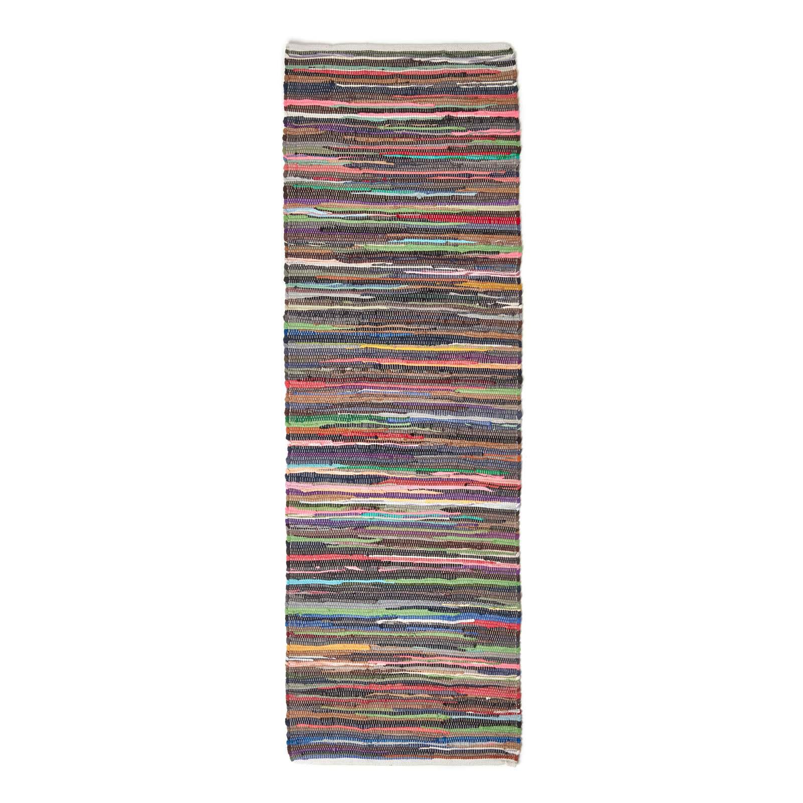 Handmade Indian Chindi Rag Rug 100% Recycled Cotton Large Small Woven Floor Mat - Picture 8 of 31
