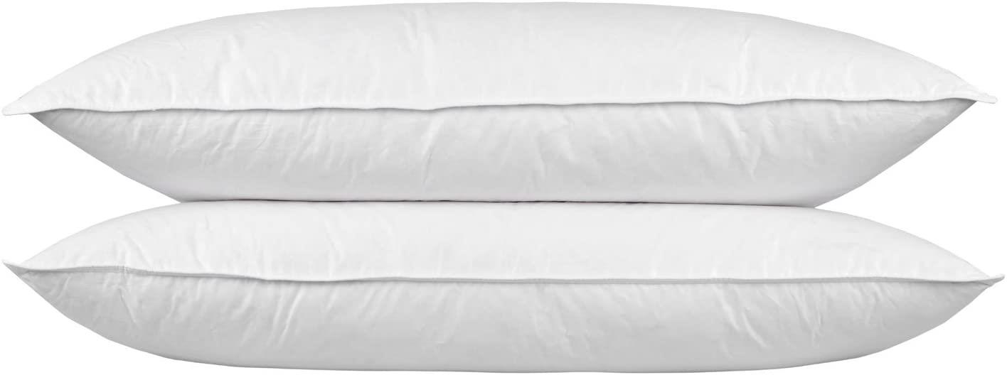 Homescapes Feather Pillows Duck Goose Down Body V Shaped King Size