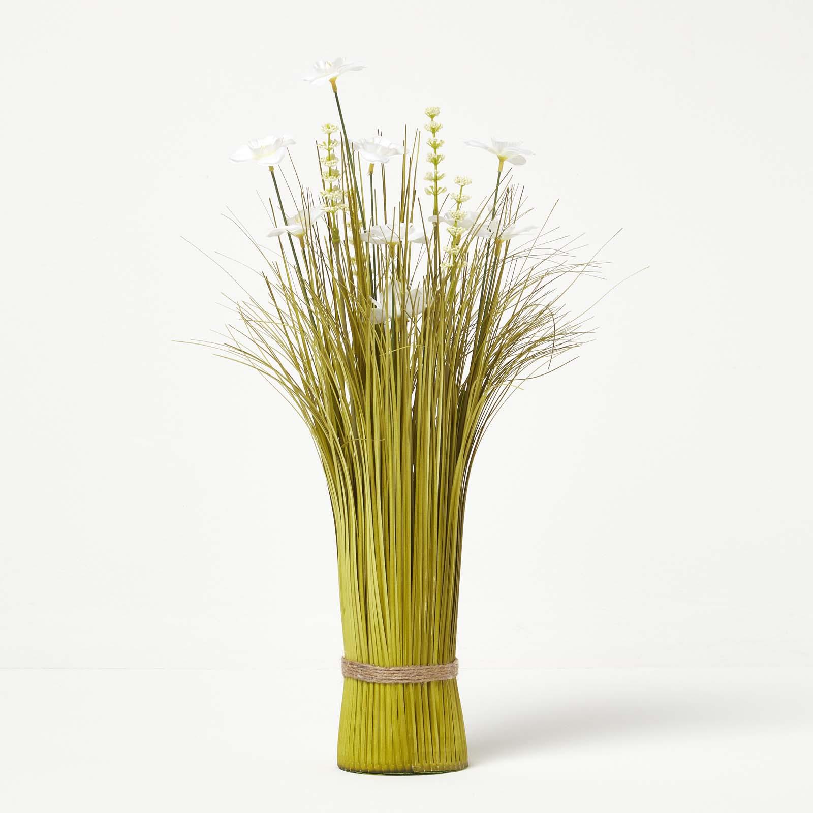 Artificial Meadow Flower And Grass Arrangement Freestanding Indoor