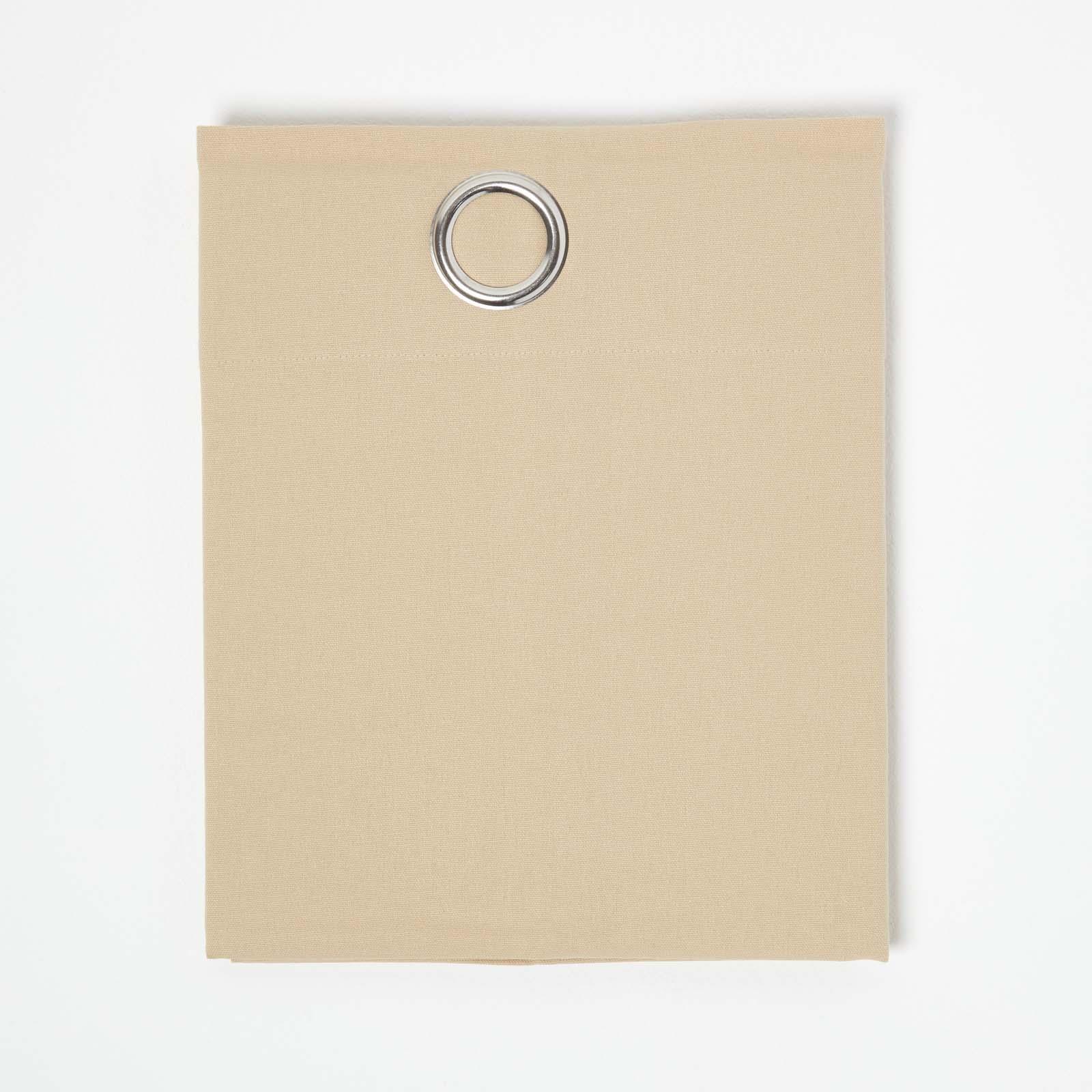 Plain Dyed Heavy Cotton Curtain Eyelet Ready Made Ring Top White, Blue, Grey - Picture 8 of 83