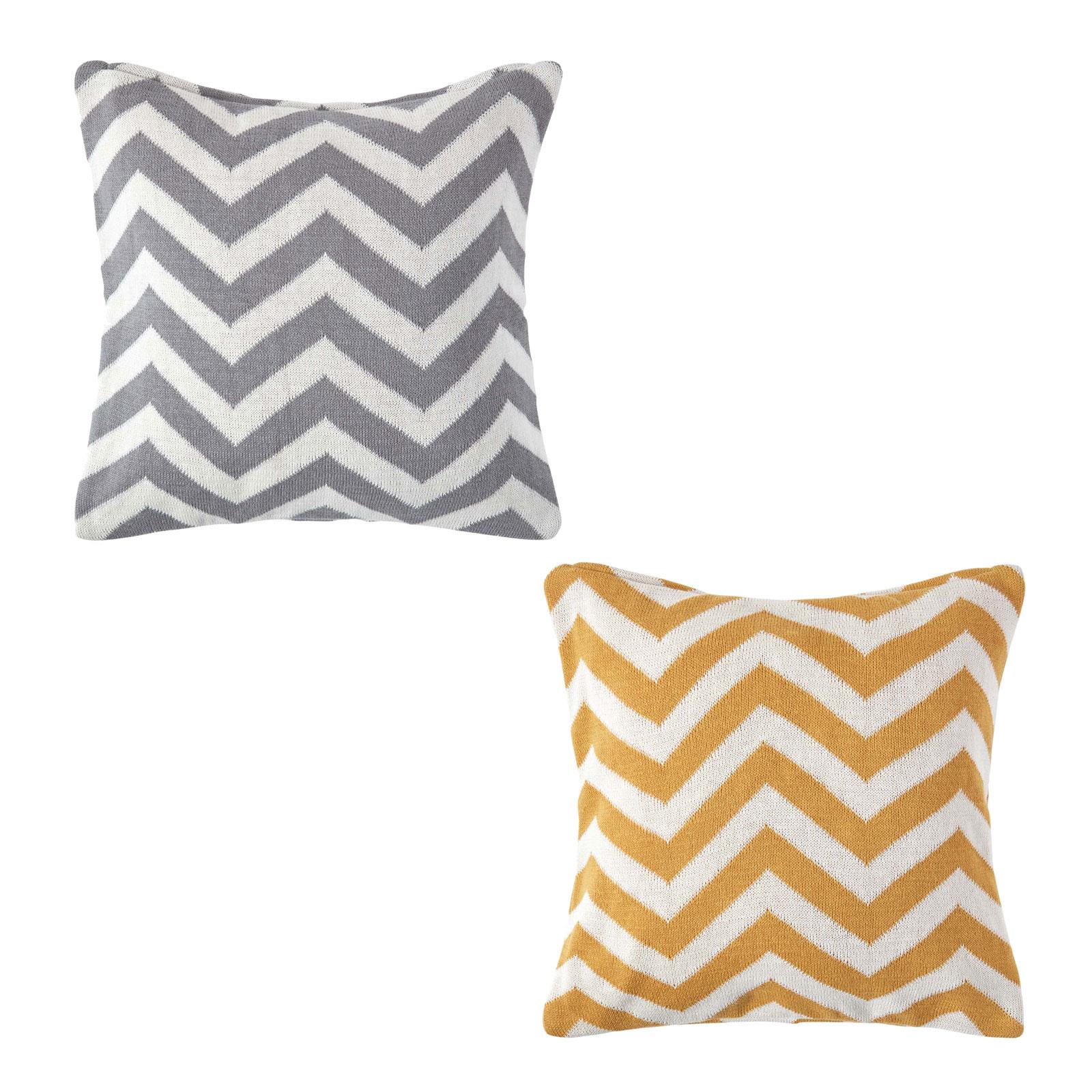 Geometric Pattern 100 Cotton Chevron Cushion Cover 45 X 45 Cm Ebay