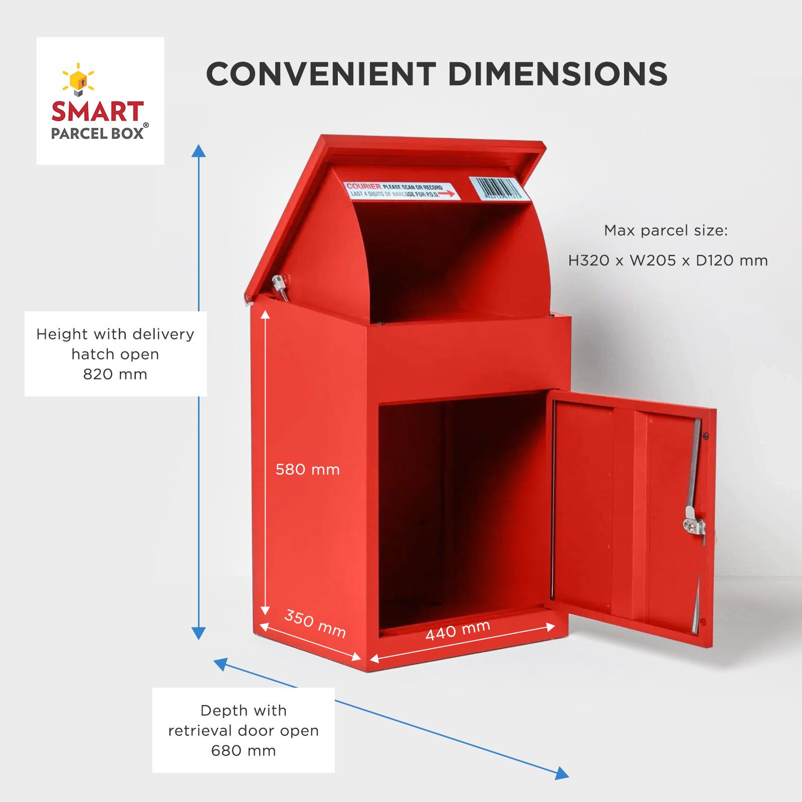 Medium Parcel Delivery Drop Box Lockable Home Storage Letter Post Box - Picture 55 of 64