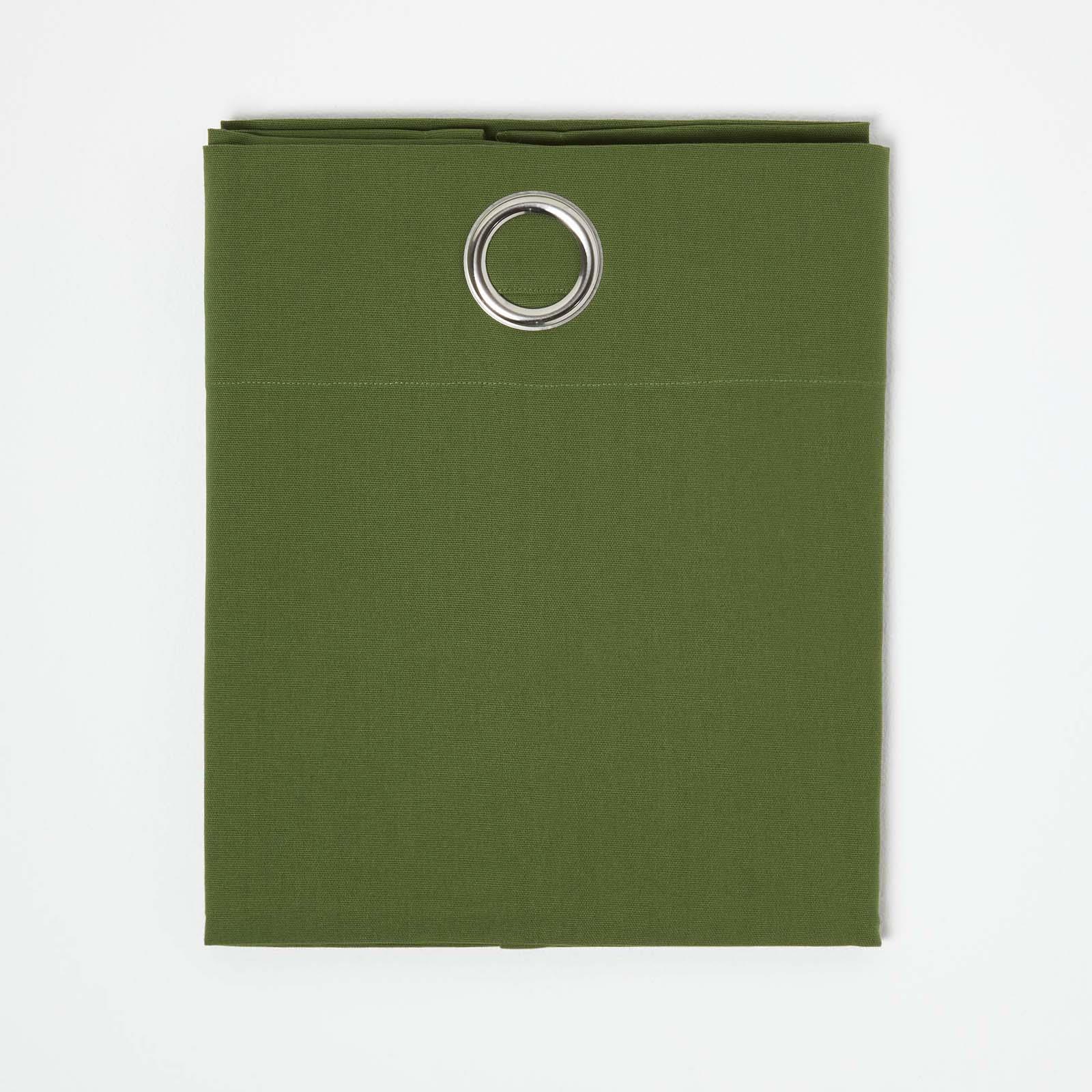 Plain Dyed Heavy Cotton Curtain Eyelet Ready Made Ring Top White, Blue, Grey - Picture 30 of 83
