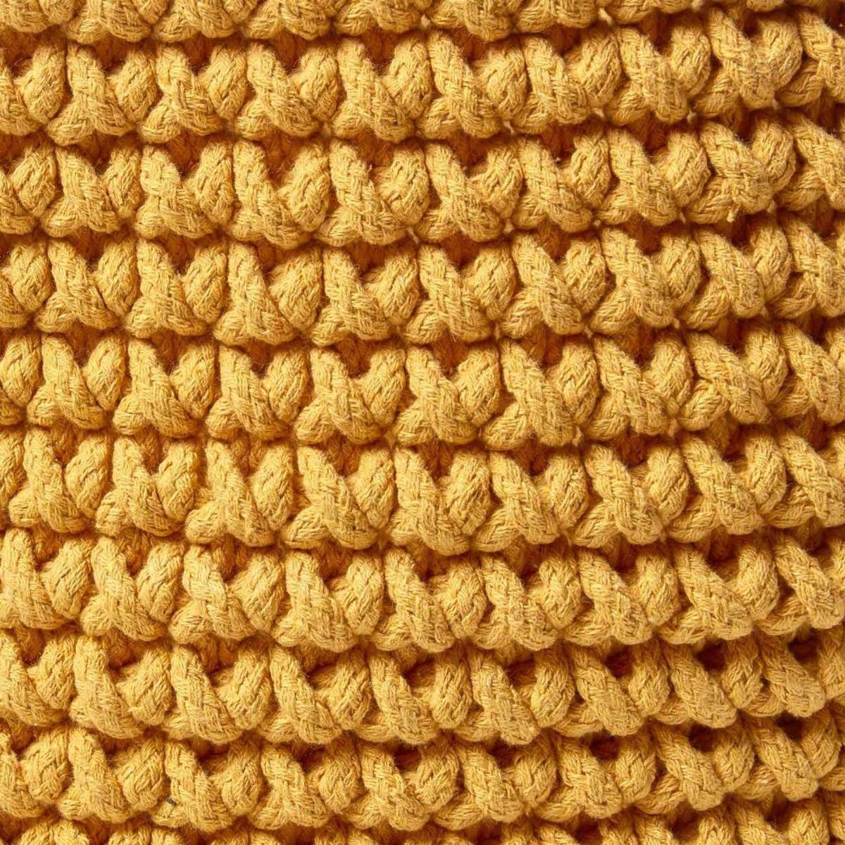 100% Cotton Round Knitted Storage Basket Books & Cloths Storage Handmade Basket - Picture 70 of 135