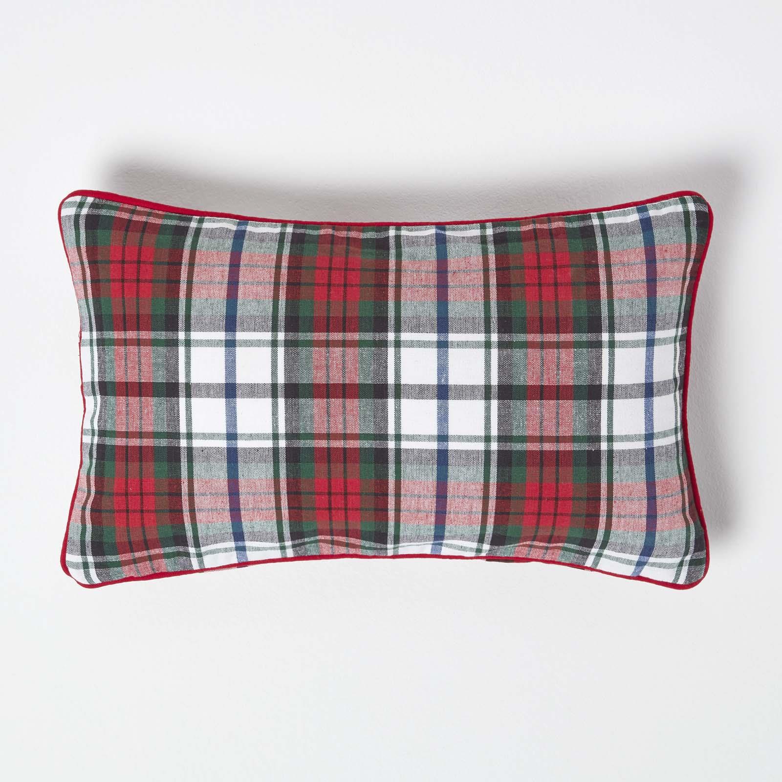 Tartan Check 100% Cotton and Polyester Sofa or Settee Cushion Covers Washable - Picture 25 of 50