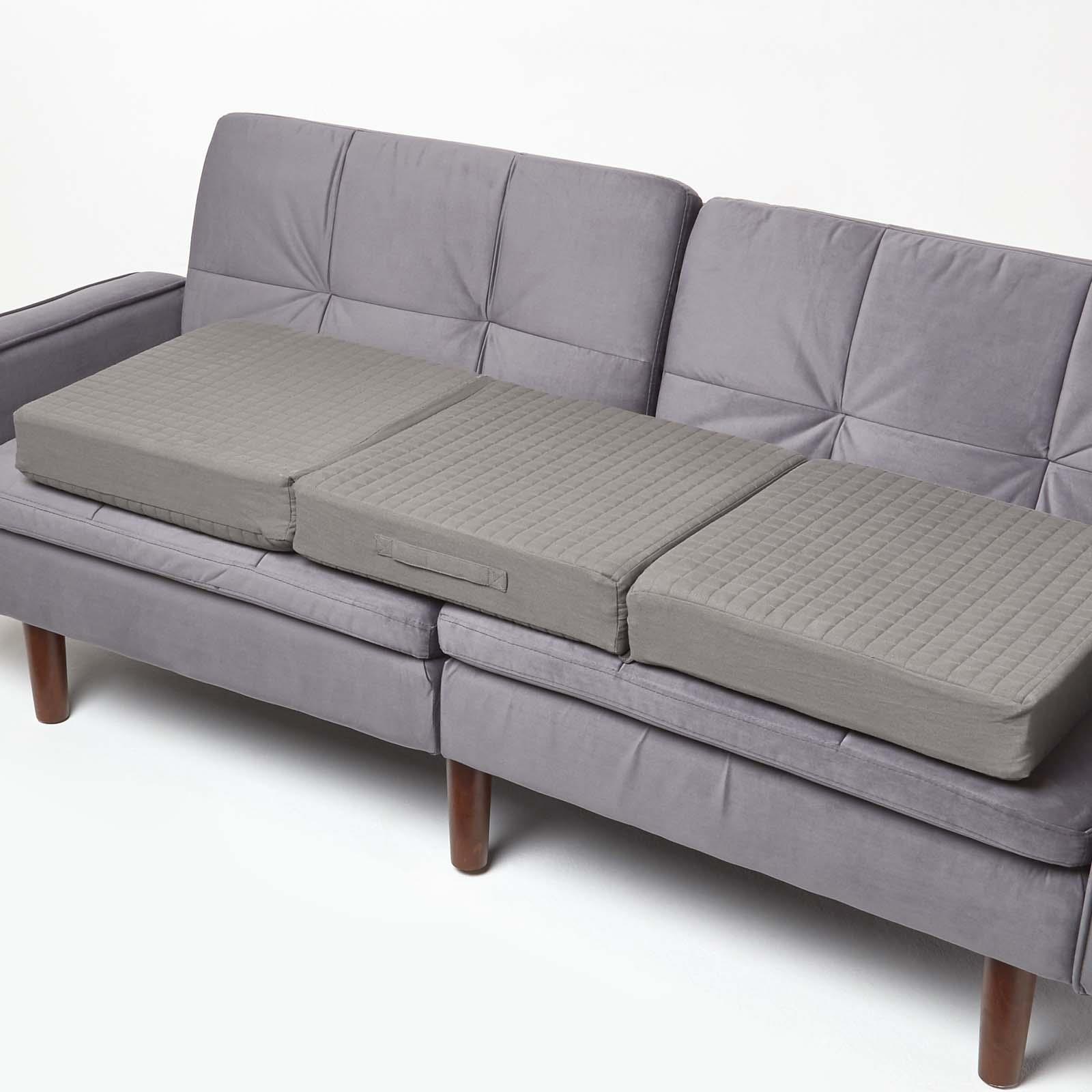 3 Seater Quilted Orthopaedic Booster Cushion Cover with Zip - Picture 10 of 50