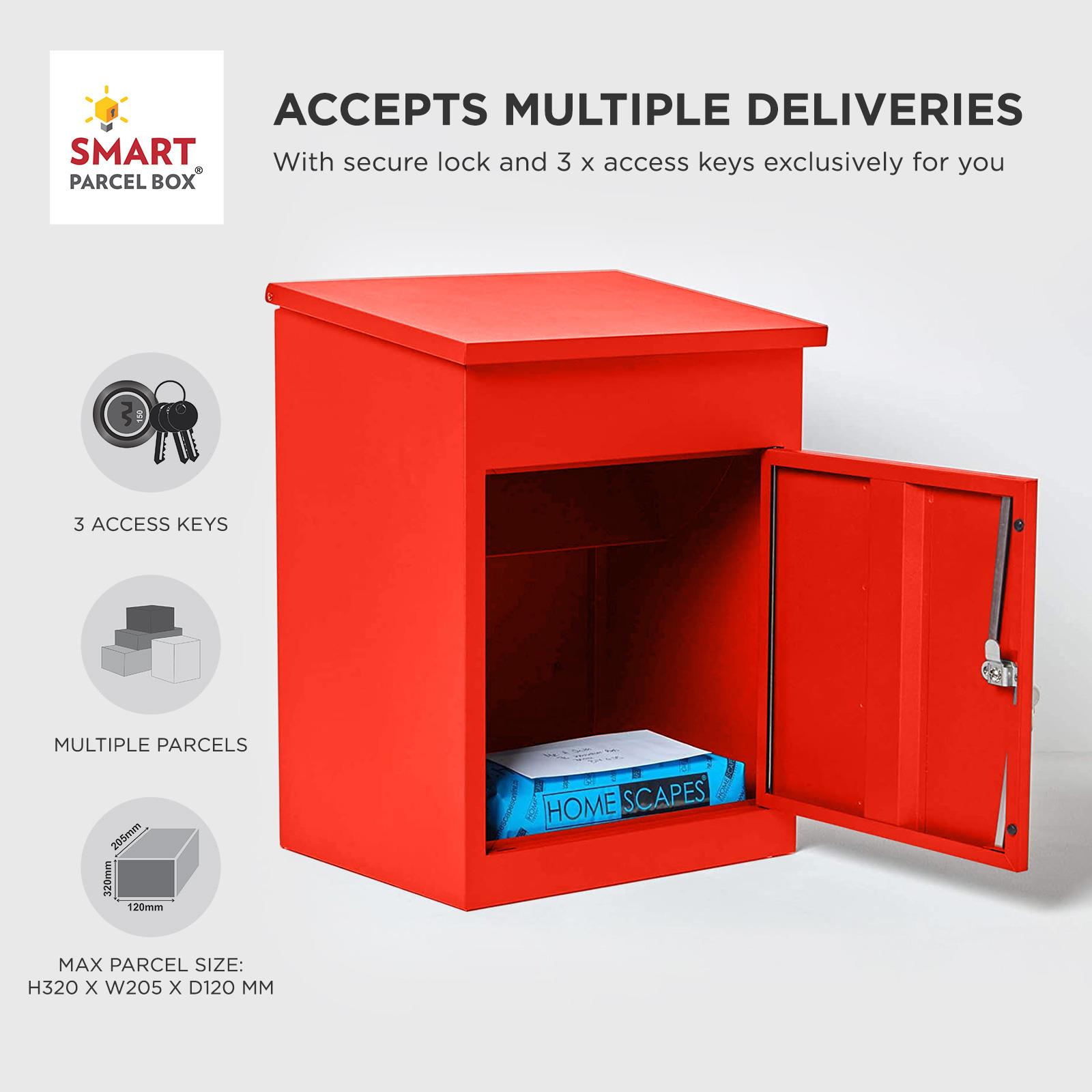 Medium Parcel Delivery Drop Box Lockable Home Storage Letter Post Box - Picture 51 of 64