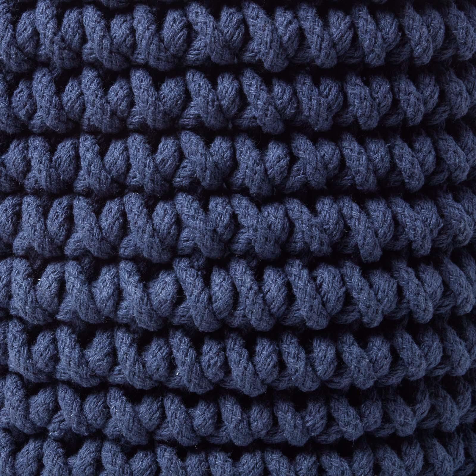 100% Cotton Round Knitted Storage Basket Books & Cloths Storage Handmade Basket - Picture 84 of 135