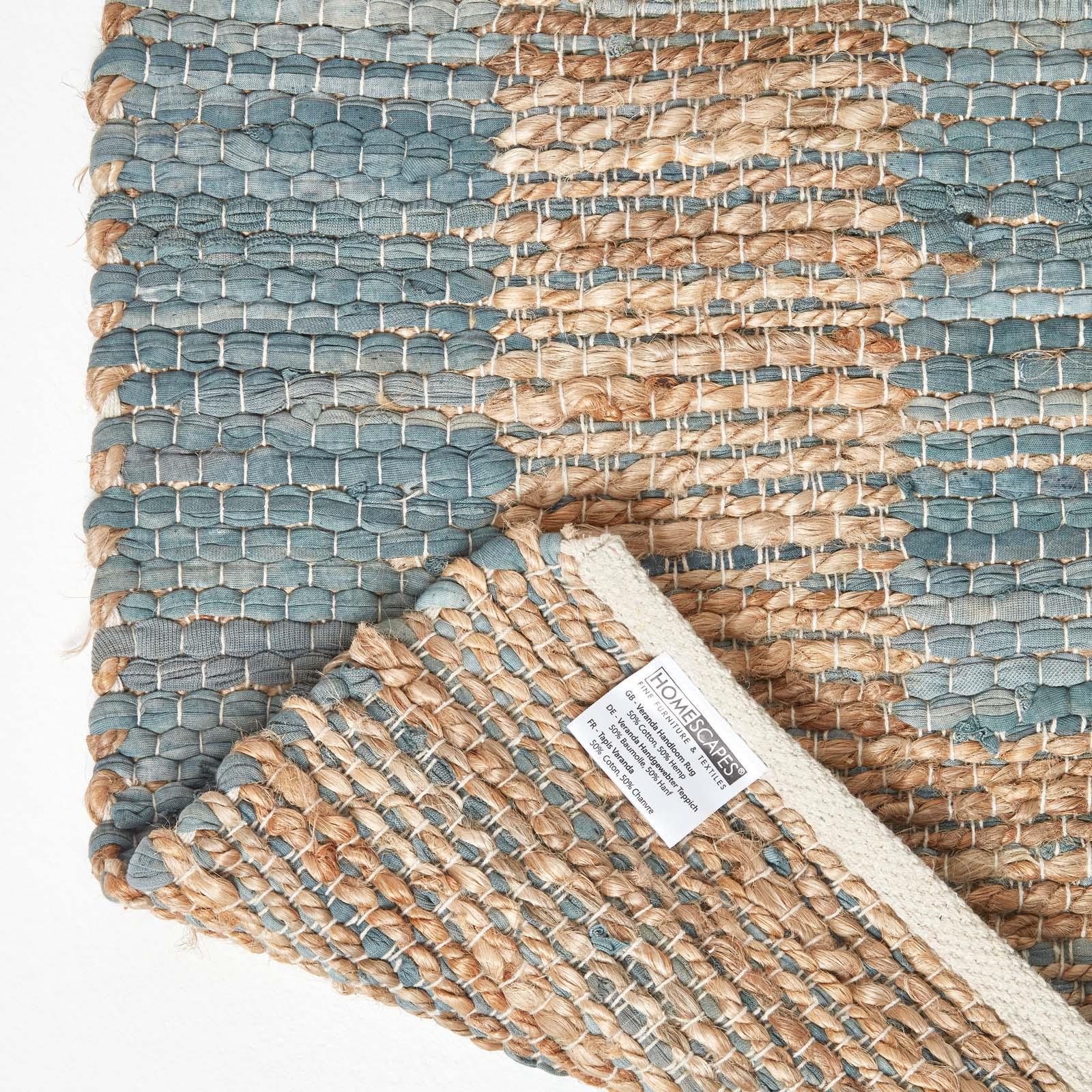 Handwoven Geometric & Checked Pattern Contemorary Style Cotton Hallway Runner - Picture 31 of 36