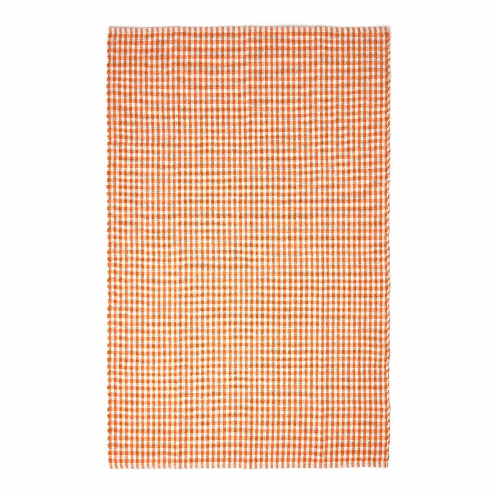 Cotton Gingham Rugs Pink Blue Beige Green Orange Carpet Kids Bath Mats - Picture 25 of 43
