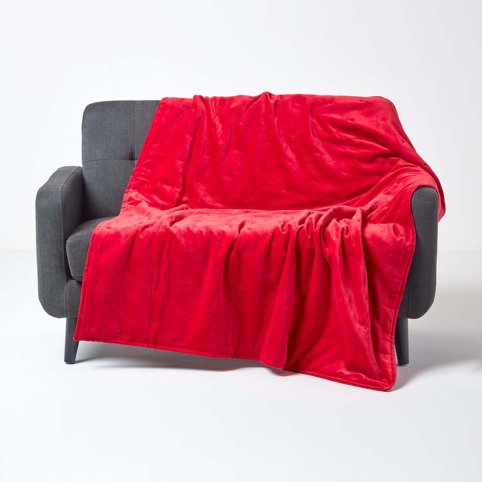 Luxurious Super Soft Cotton Velvet Woven Washable Quilted Sofa or Bed Throw - Picture 51 of 57