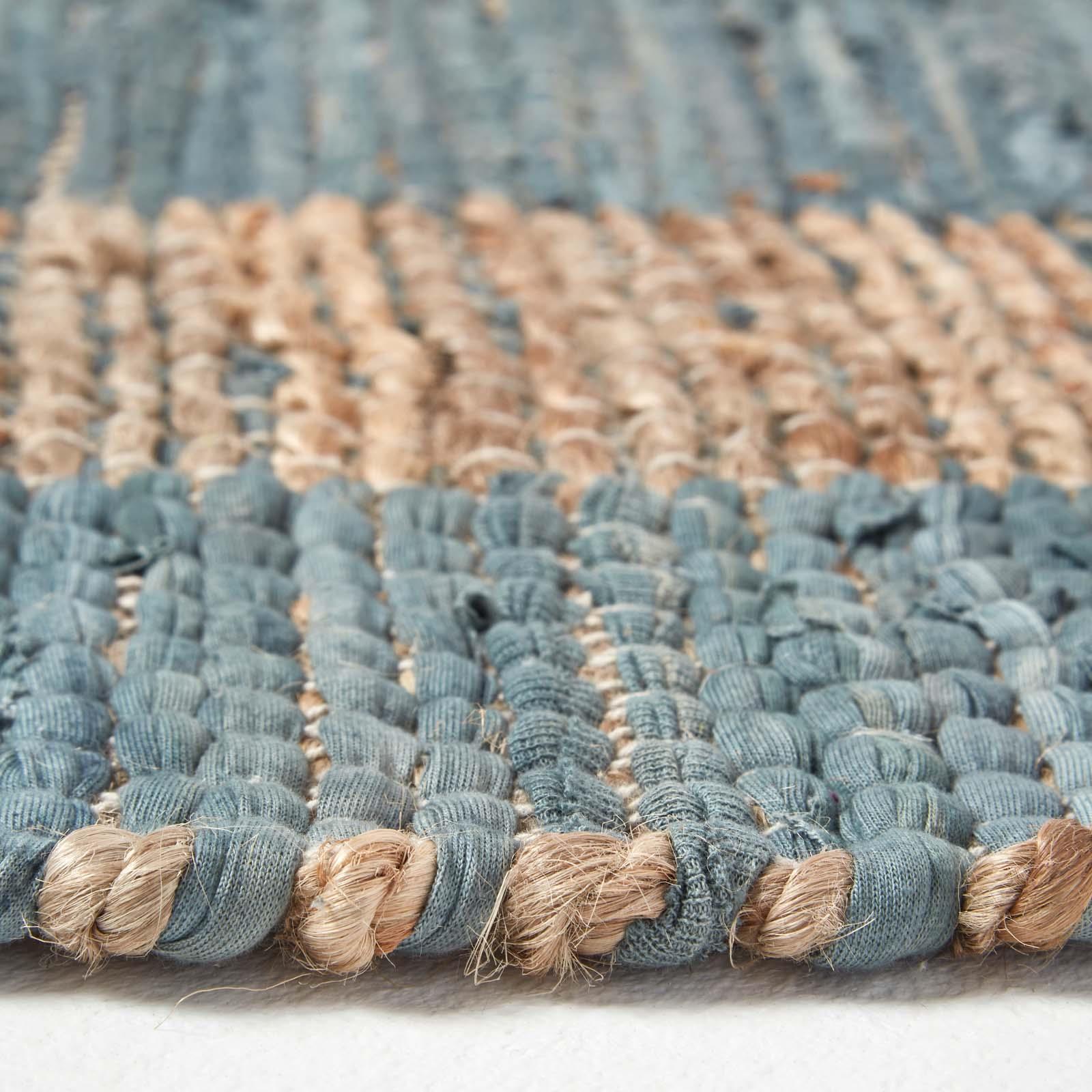 Handwoven Geometric & Checked Pattern Contemorary Style Cotton Hallway Runner - Picture 30 of 36