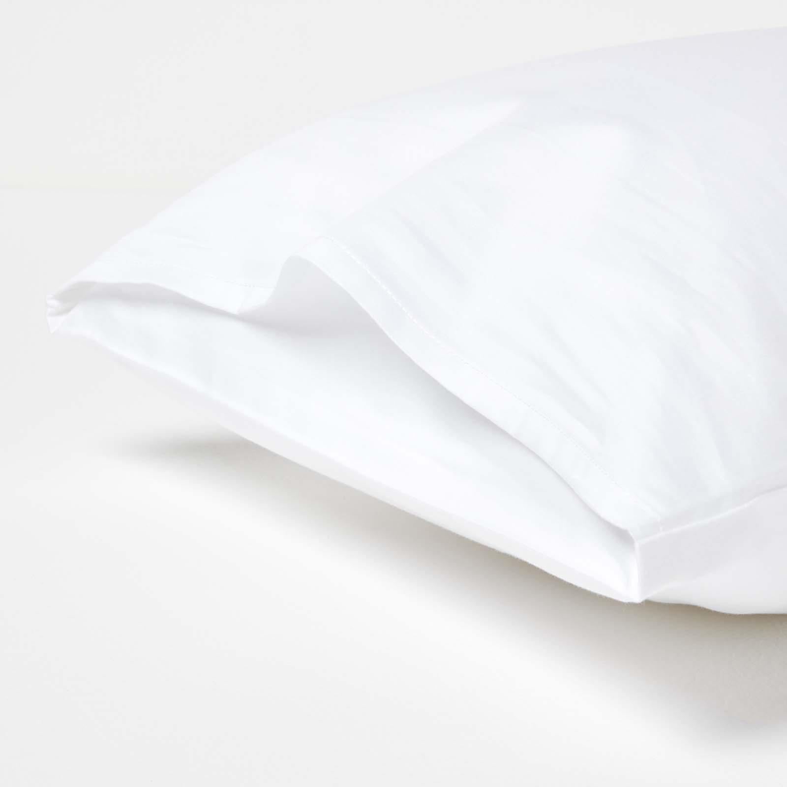 Funda de almohada de algodón orgánico 40 x 60 cm par 400TC 600TC equivalente - Imagen 8 de 11