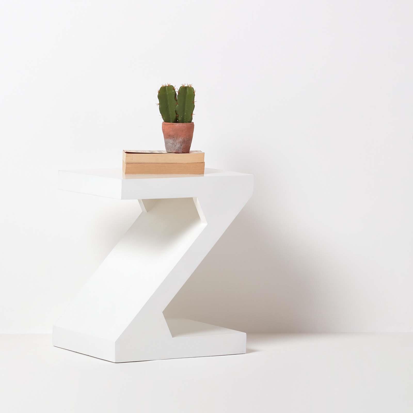 Dakota "Z" Shaped Side / End Table Handcrafted 100 Solid Mango Wood eBay