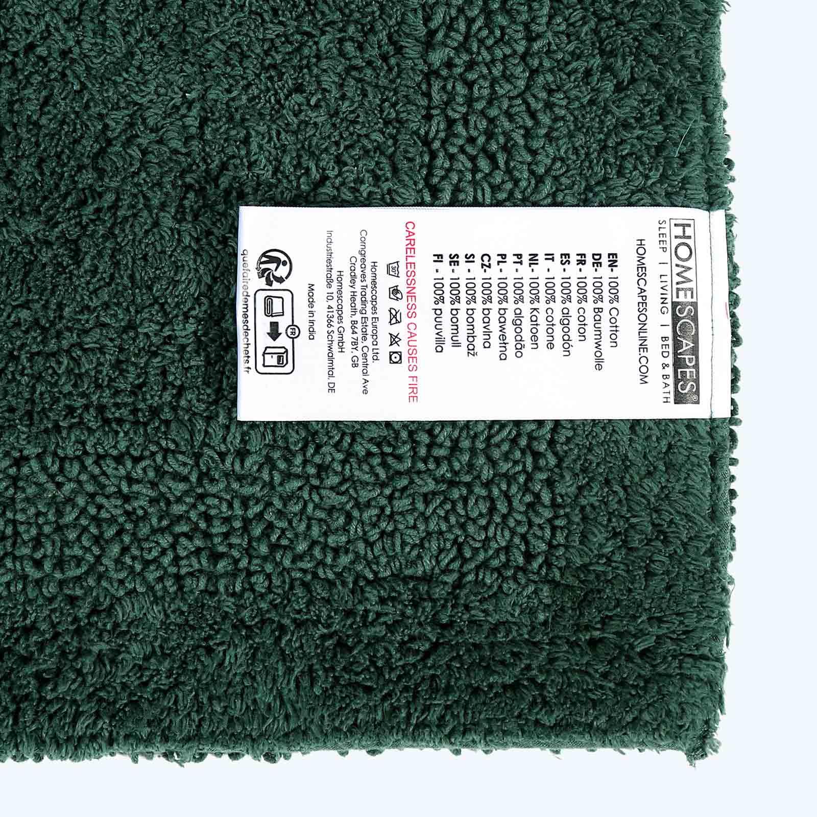 100% Cotton Luxury Reversible Extra Large Bath Mat 70x120cm Thick, Soft Non-Slip - Picture 48 of 90