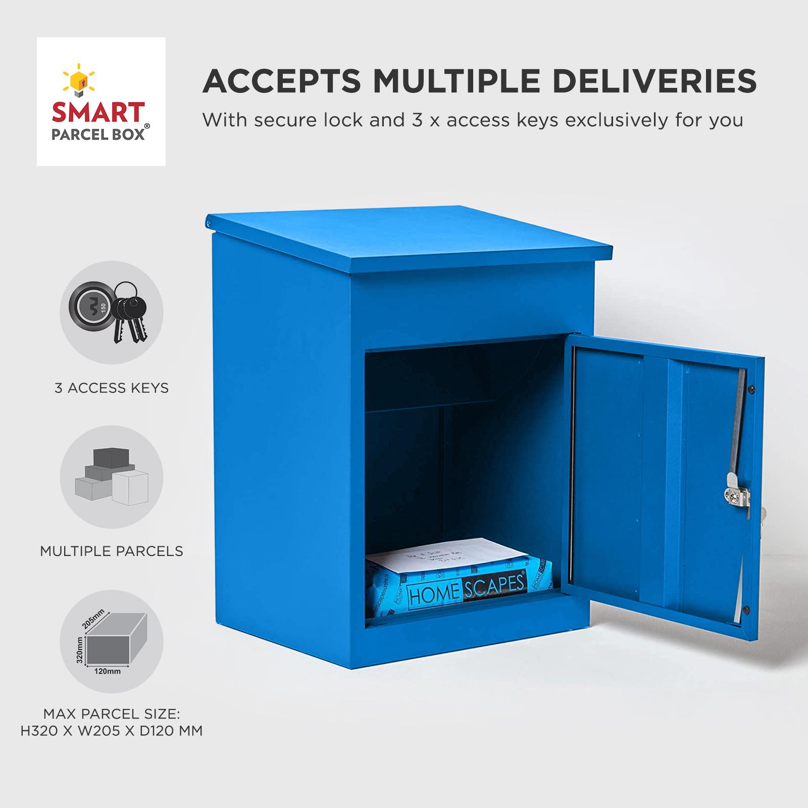 Medium Parcel Delivery Drop Box Lockable Home Storage Letter Post Box - Picture 15 of 64