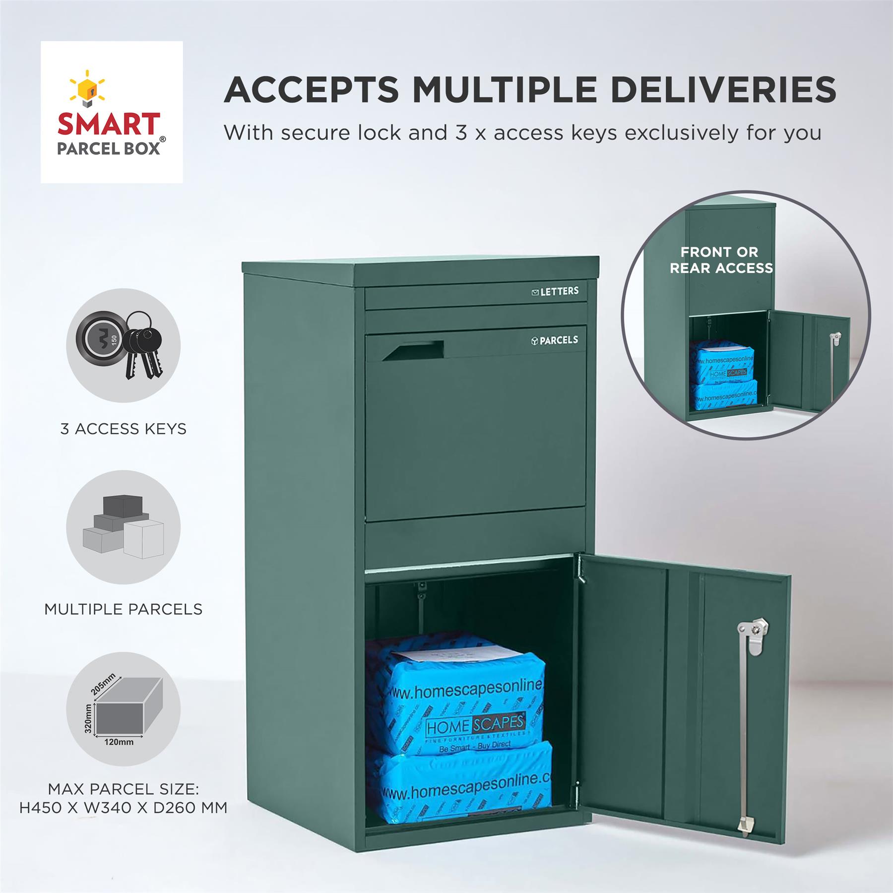 Large/ Extra-Large Front & Rear Access Smart Parcel Box® Special Edition - Picture 27 of 52