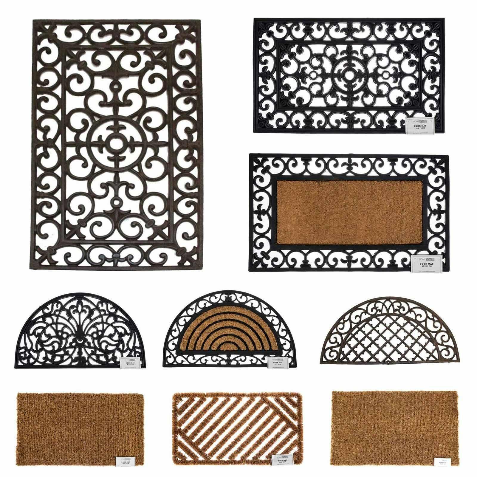Coir Rubber Door Mat Indoor Outdoor Use Large wrought Iron Heavy Duty