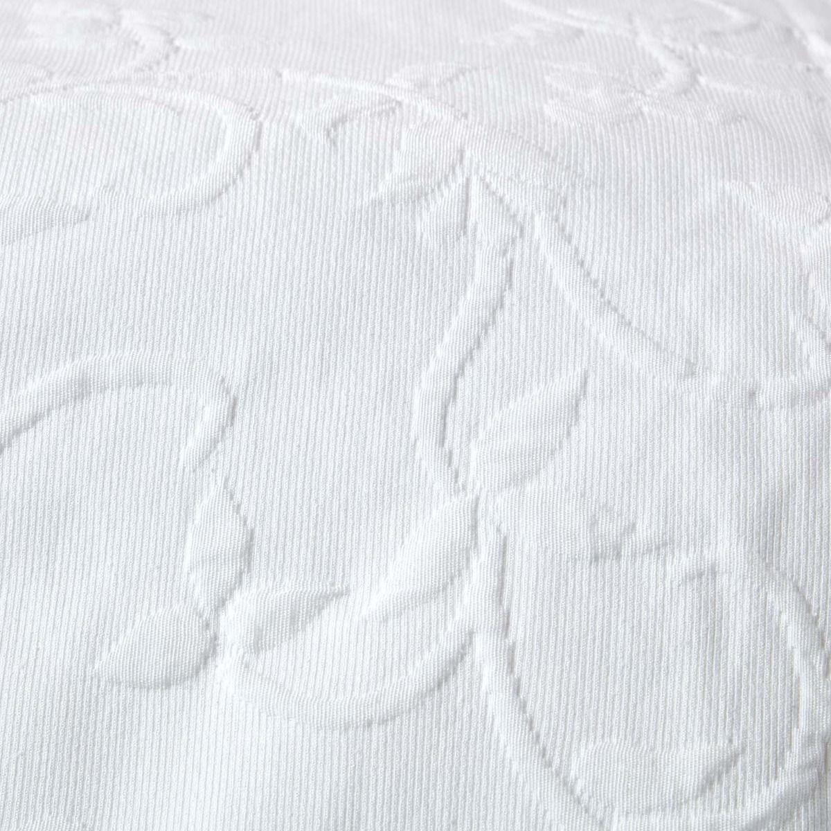 Luxury Bedding Cotton Rich Floral Pattern Matelassé Bedspreads Cream and White - Picture 7 of 7