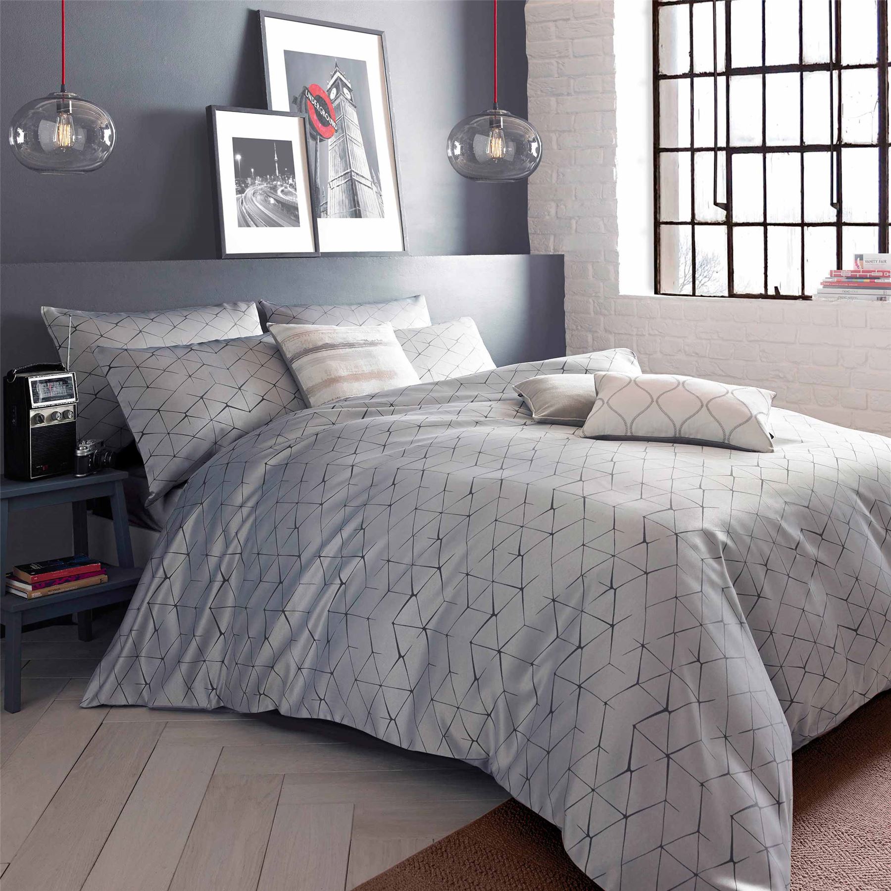 Blueprint Danuka Grey And Ivory Geometric Quilt Cover Set With - Blueprintdanukagreyandivorygeometricquiltcover blueprint danuka grey and ivory geometric quilt cover set with - blueprintdanukagreyandivorygeometricquiltcover