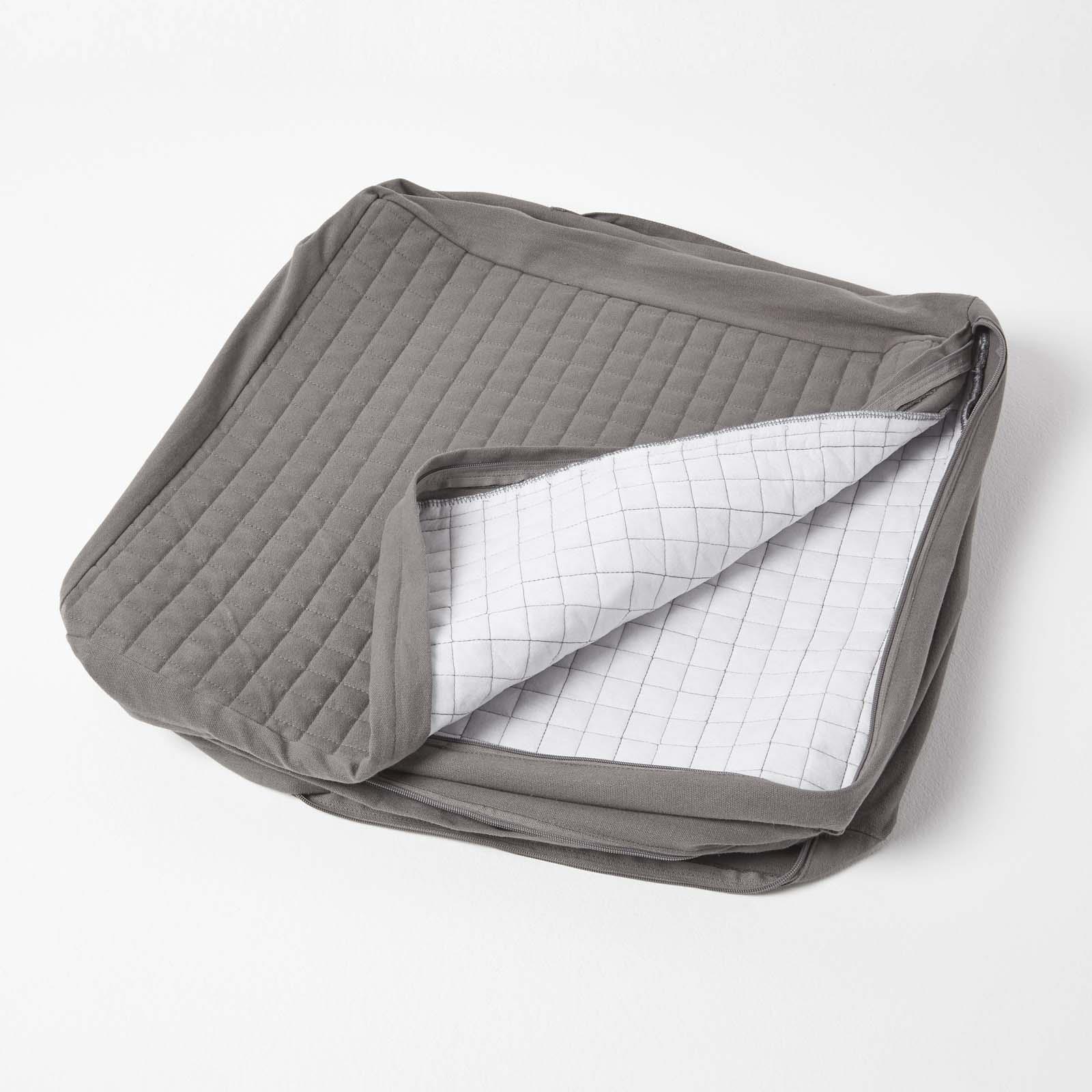 3 Seater Quilted Orthopaedic Booster Cushion Cover with Zip - Picture 11 of 50