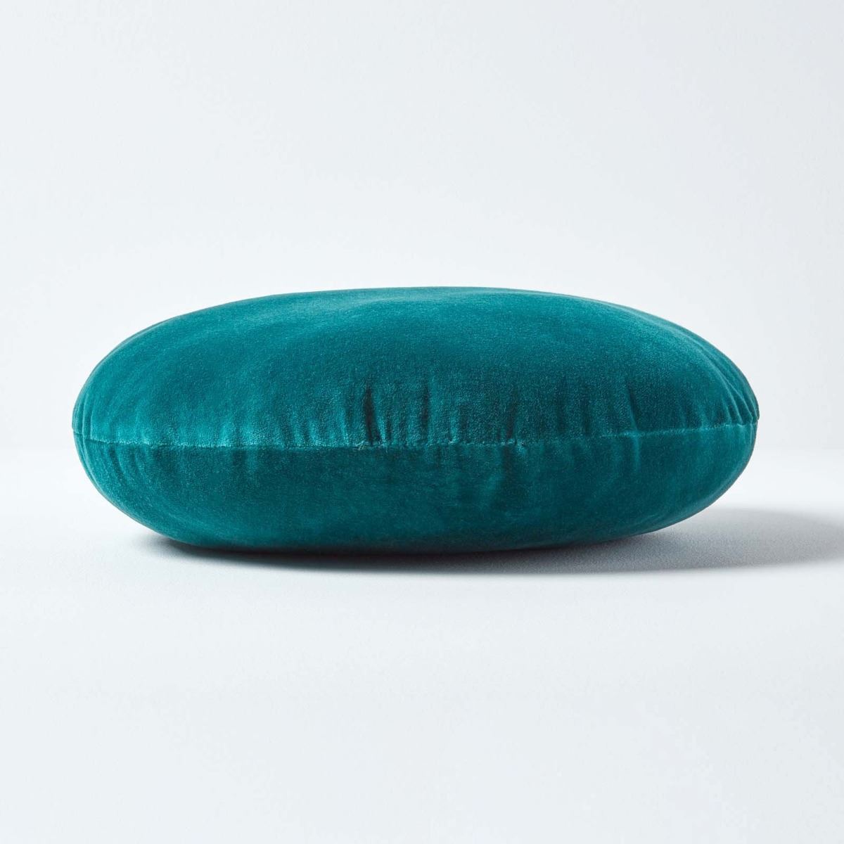 Luxury Super Soft Cotton Round Filled Plain Scatter Cushion, 40cm Diameter - Picture 12 of 26
