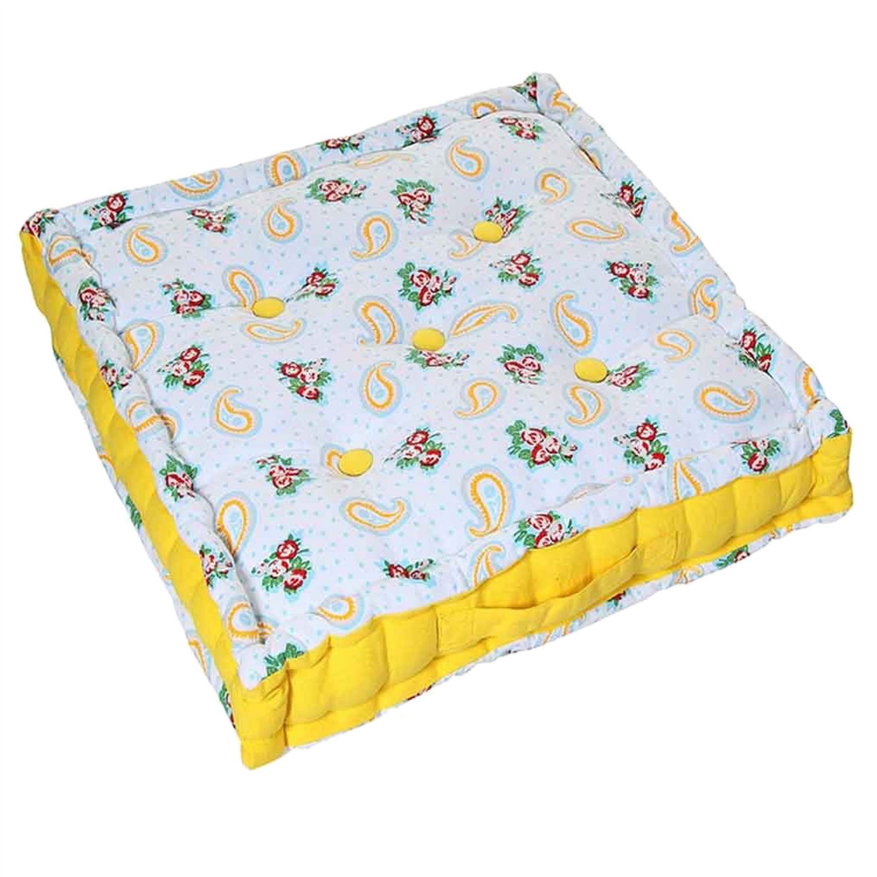 Cotton Floral Floor Cushions Large Kids Garden Dining Chair Seat Pad Booster - Picture 44 of 57