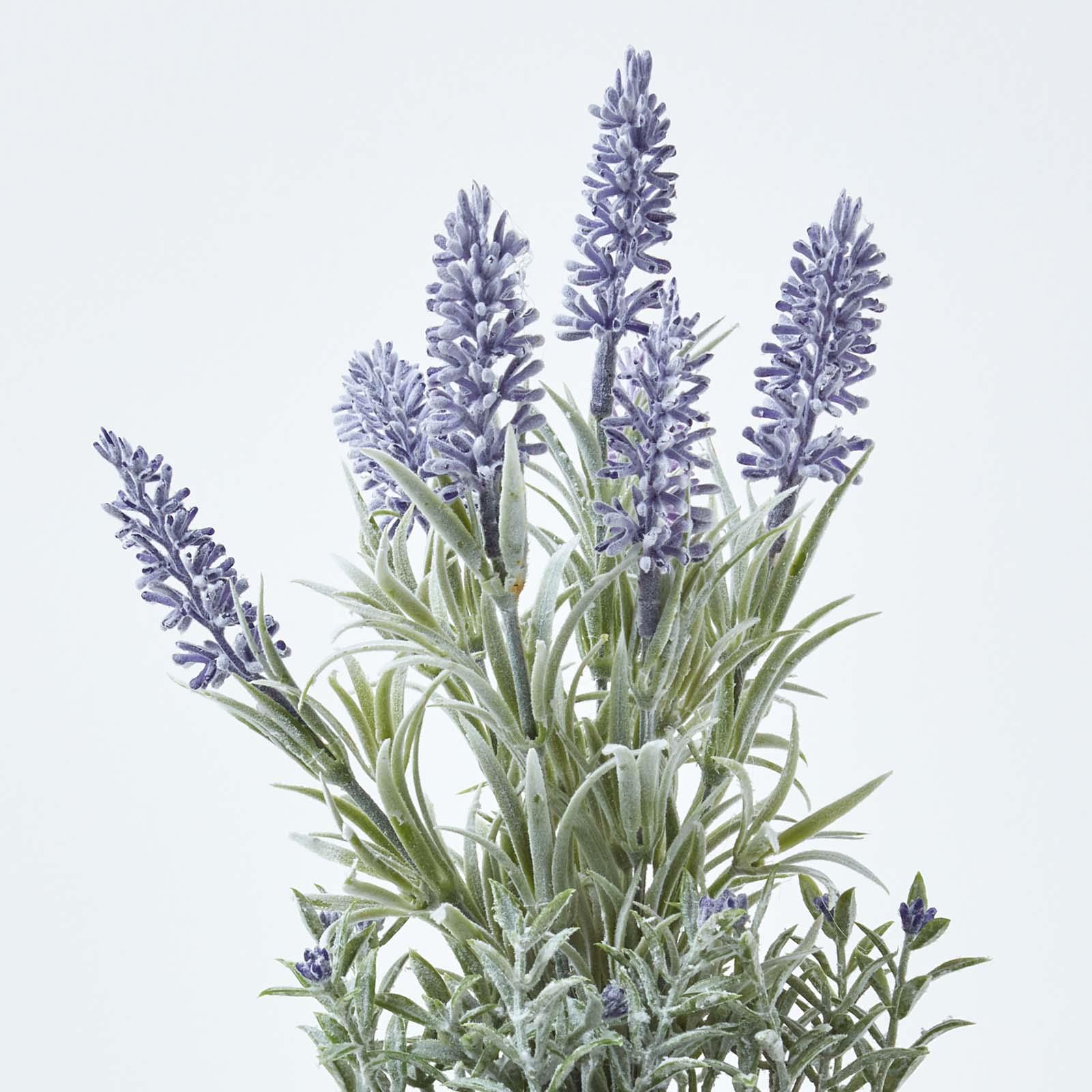 Artificial Lavender Plants in Decorative Vintage Pot for Home/Office