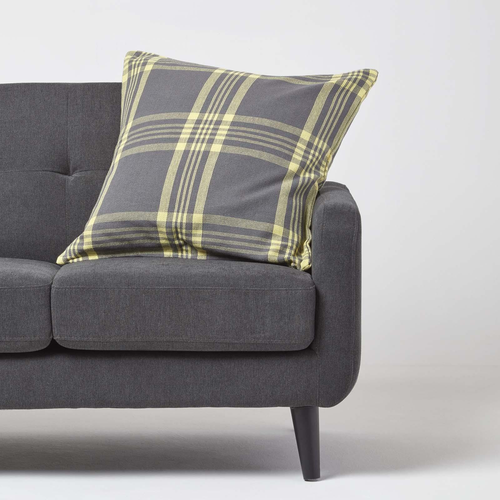 Tartan Check 100% Cotton and Polyester Sofa or Settee Cushion Covers Washable - Picture 21 of 50