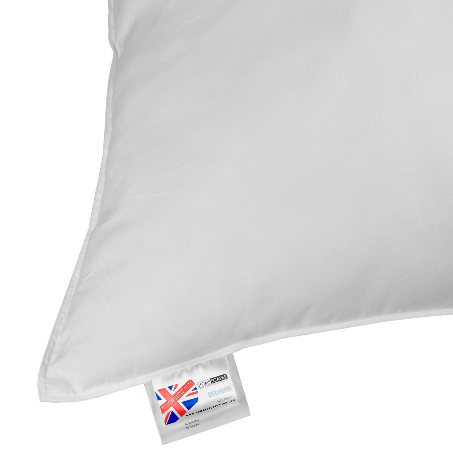 Duck Feather and Down Continental Pillow 100% Cotton, Hypoallergenic - Picture 9 of 19