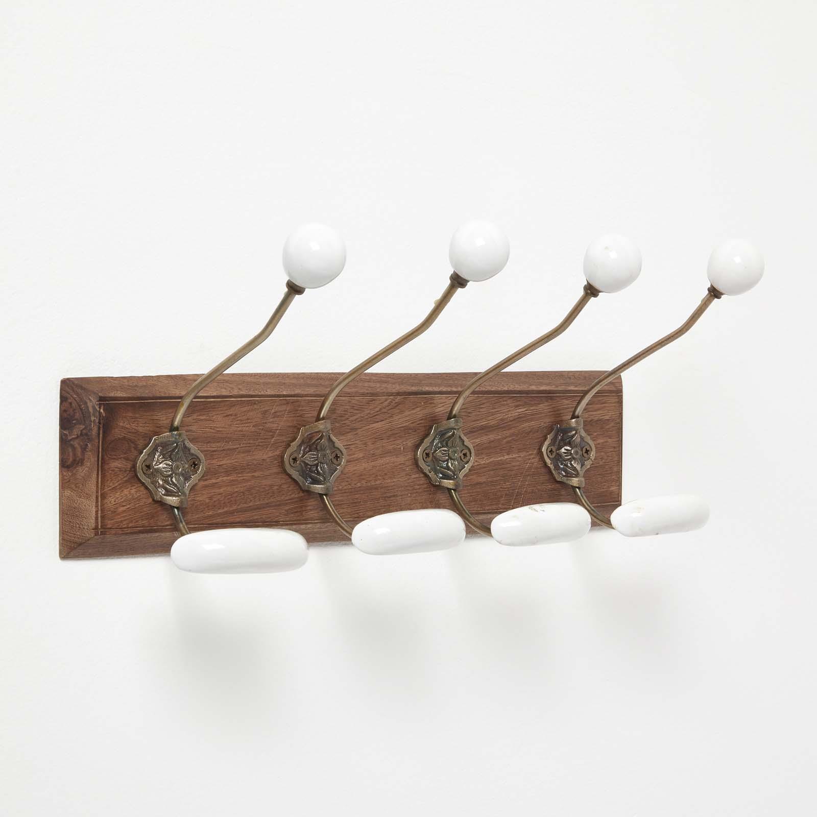Wall Mounted Vintage style Decorative Coat Rack Hook Hangers with 2 and 4 Hooks - Picture 13 of 32