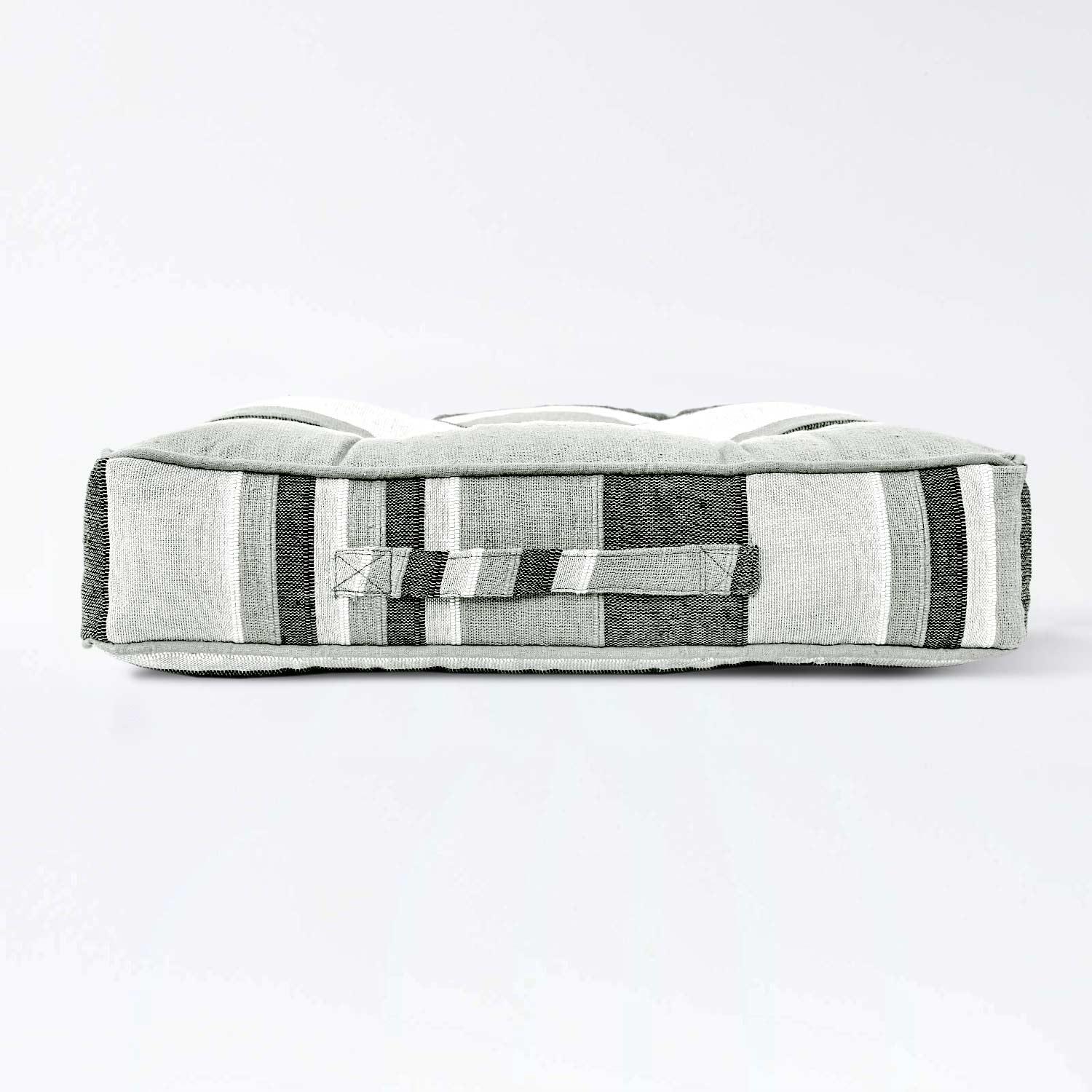 Morocco Striped Floor Cushion Outdoor Garden Dining Booster Seat Pads Square - Picture 36 of 49
