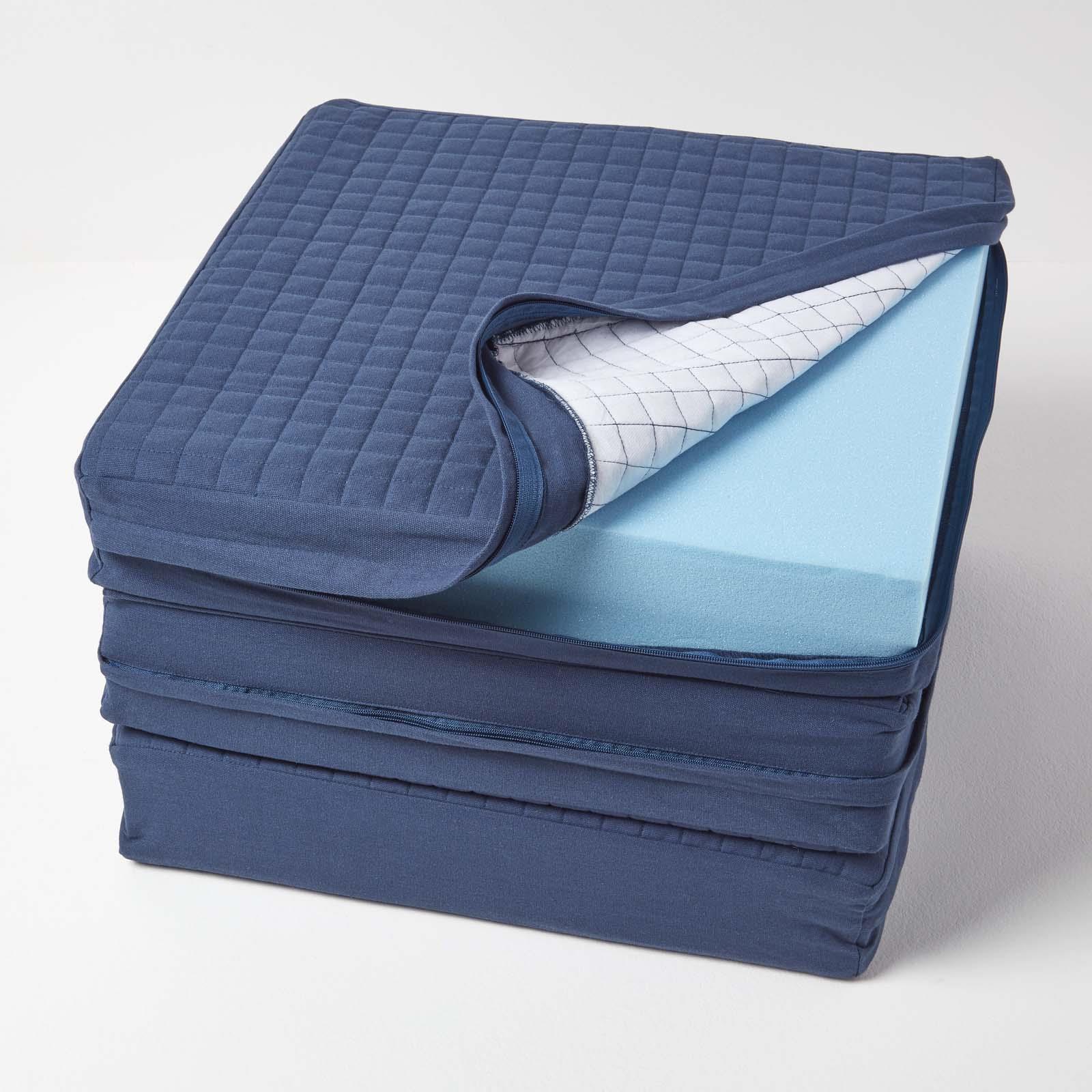 3 Seater Quilted Orthopaedic Booster Cushion Cover with Zip - Picture 23 of 50
