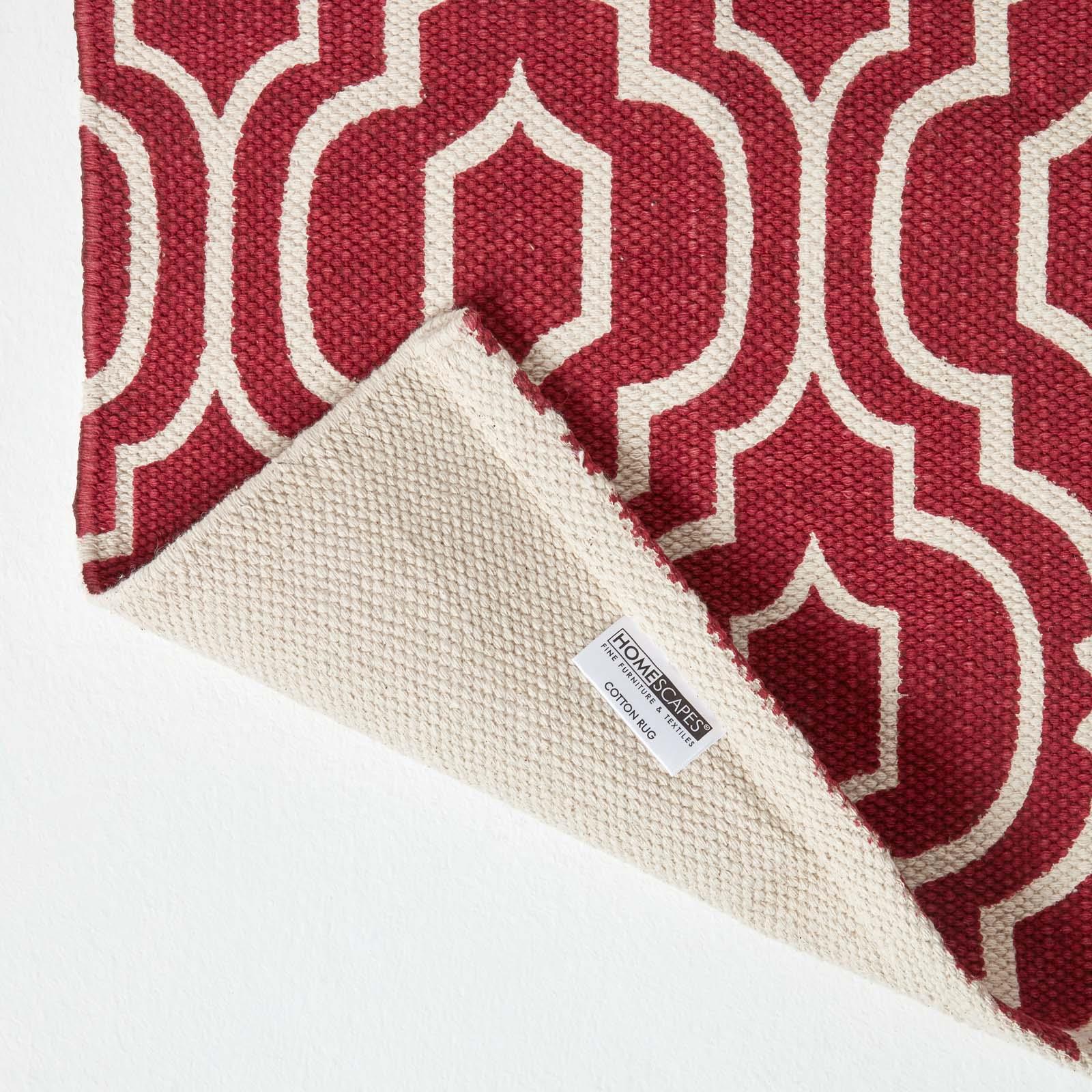 Handwoven Hallway Runner 100% Cotton Hall Rug Multicolour Geometric Printed - Picture 36 of 41