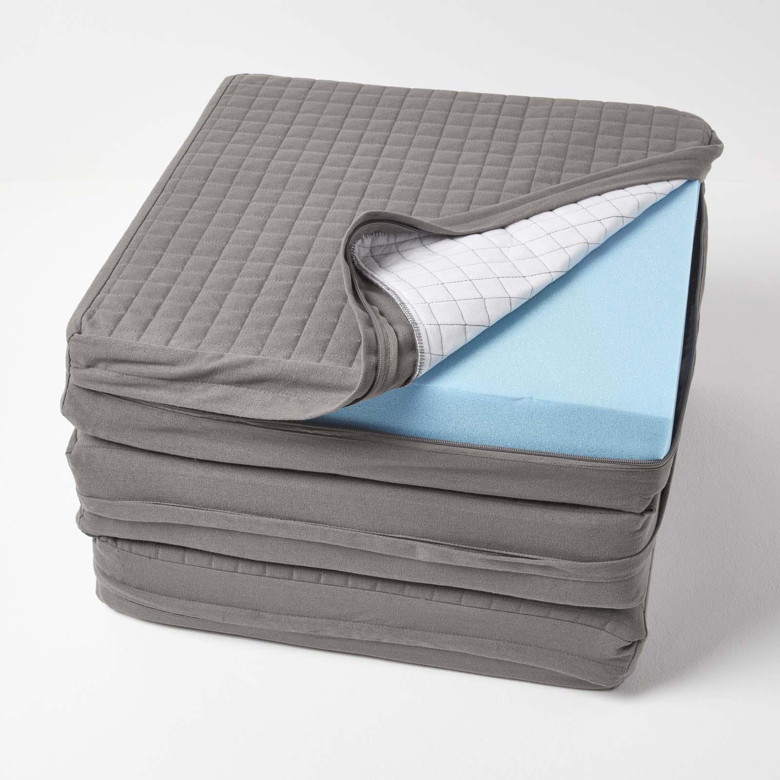 3 Seater Quilted Orthopaedic Booster Cushion Cover with Zip - Picture 9 of 50