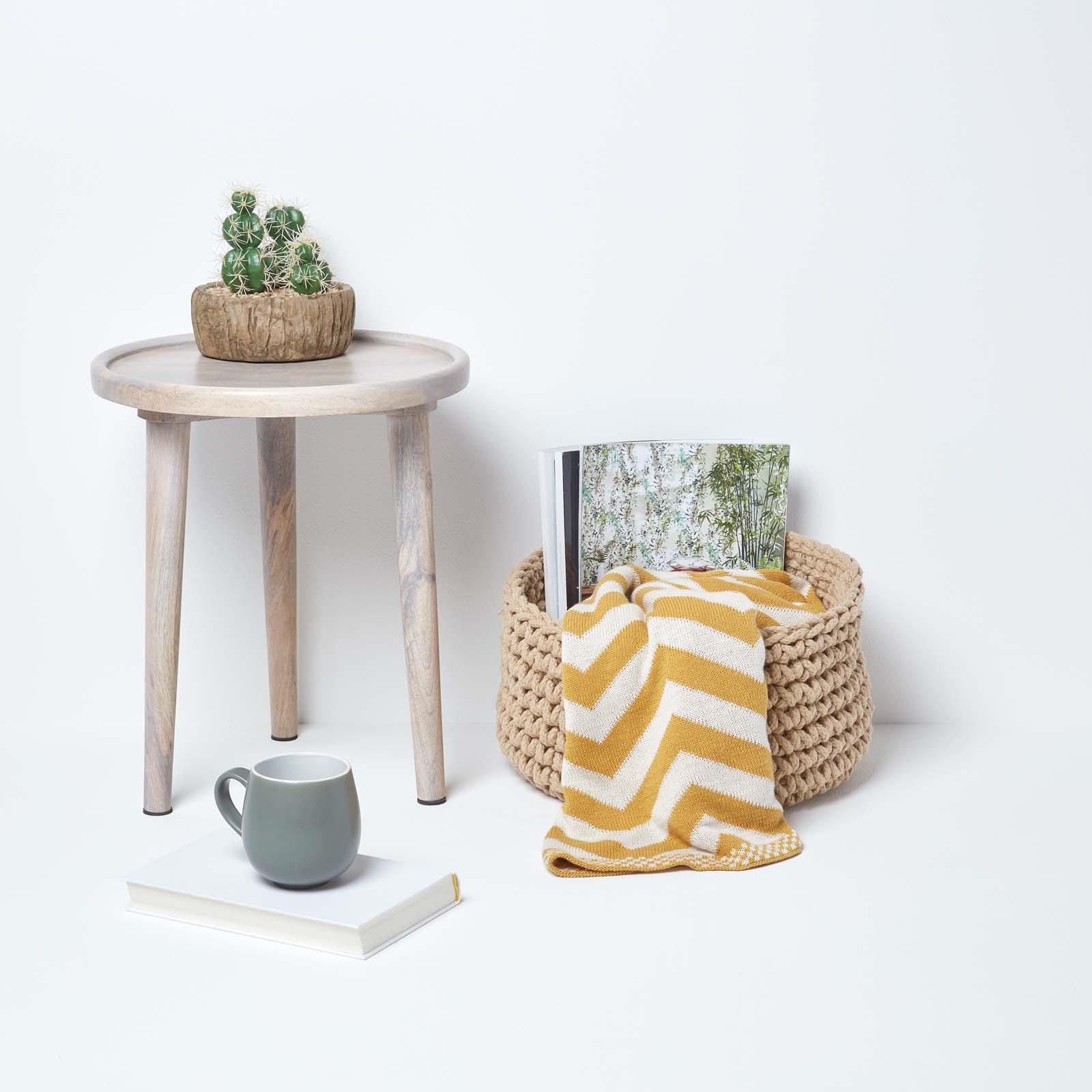 100% Cotton Round Knitted Storage Basket Books & Cloths Storage Handmade Basket - Picture 58 of 135