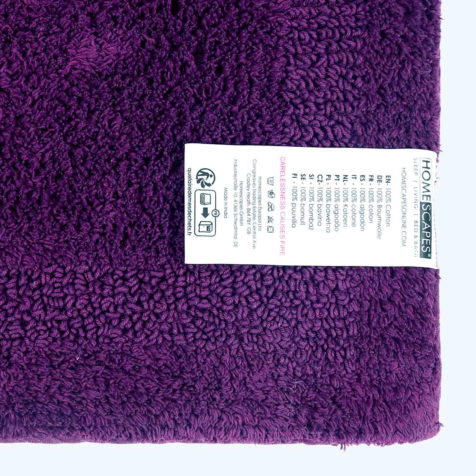 100% Cotton Luxury Reversible Extra Large Bath Mat 70x120cm Thick, Soft Non-Slip - Picture 68 of 90