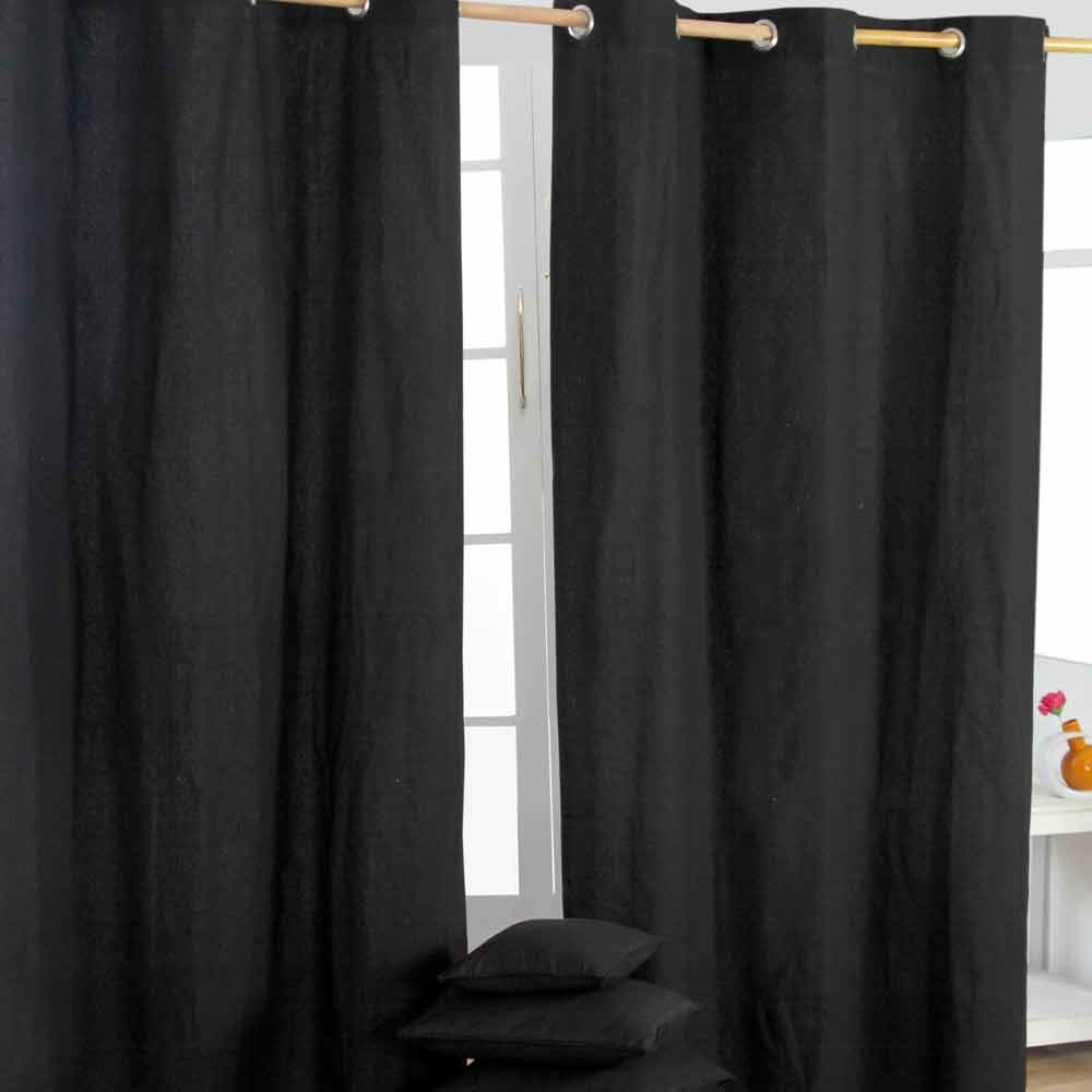 Plain Dyed Heavy Cotton Curtain Eyelet Ready Made Ring Top White, Blue, Grey - Picture 11 of 83